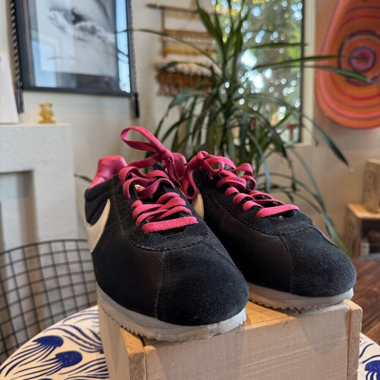Nike Nike Cortez Nylon “Black / Pink / White” Retro Runner, 10.5 Size US 10.5 / EU 43-44 - 5 Thumbnail