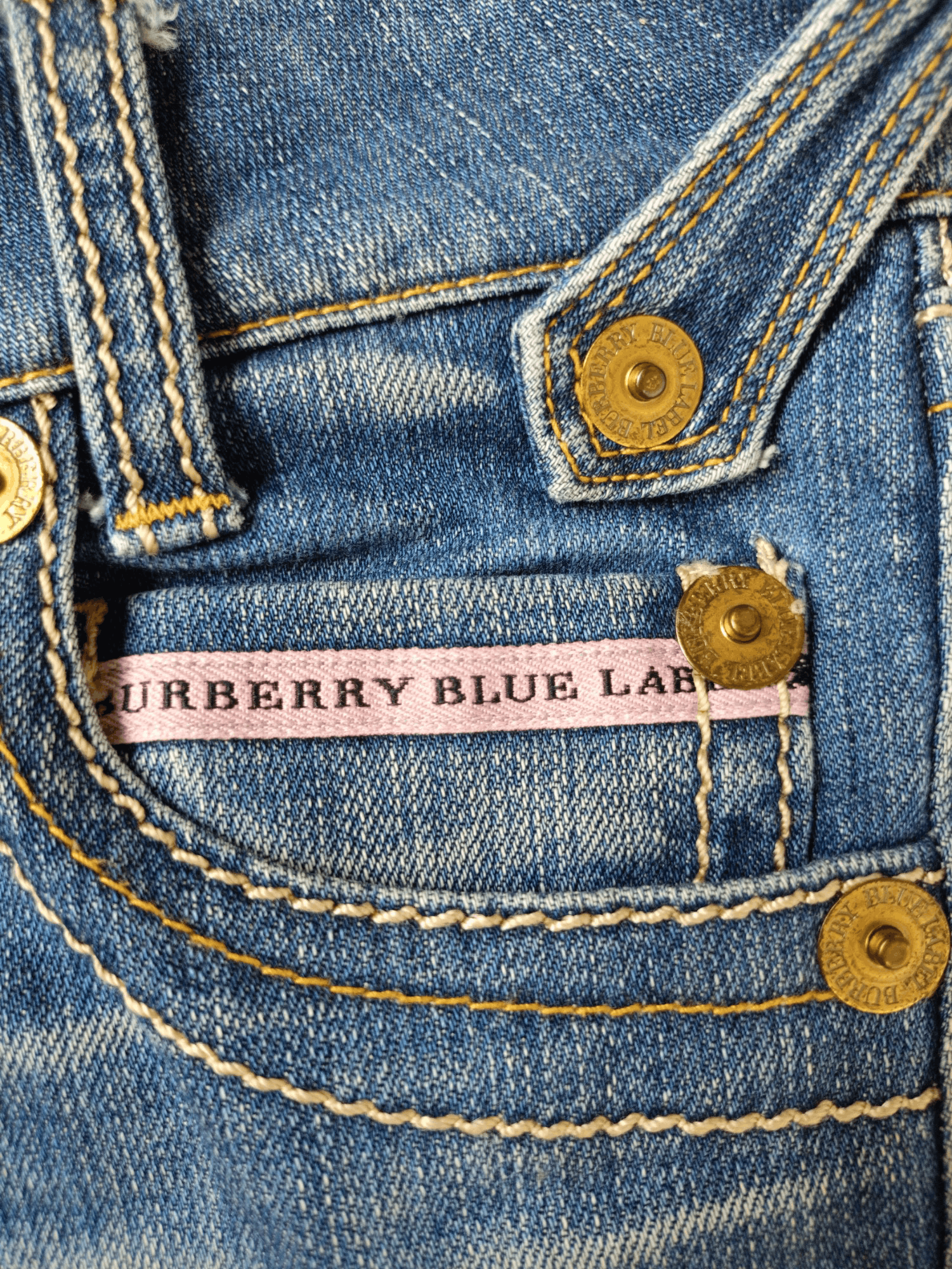 Burberry × Vintage Burberry London Blue Label Vintage Streetwear Denim Bootcut Size 25" / US 0 / IT 36 - 5 Thumbnail