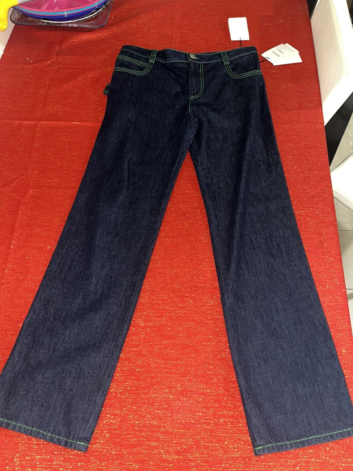 Bottega Veneta Bottega Veneta Topstitch Straight Leg Denim Jeans Sz 50 Size US 34 / EU 50 - 13 Thumbnail