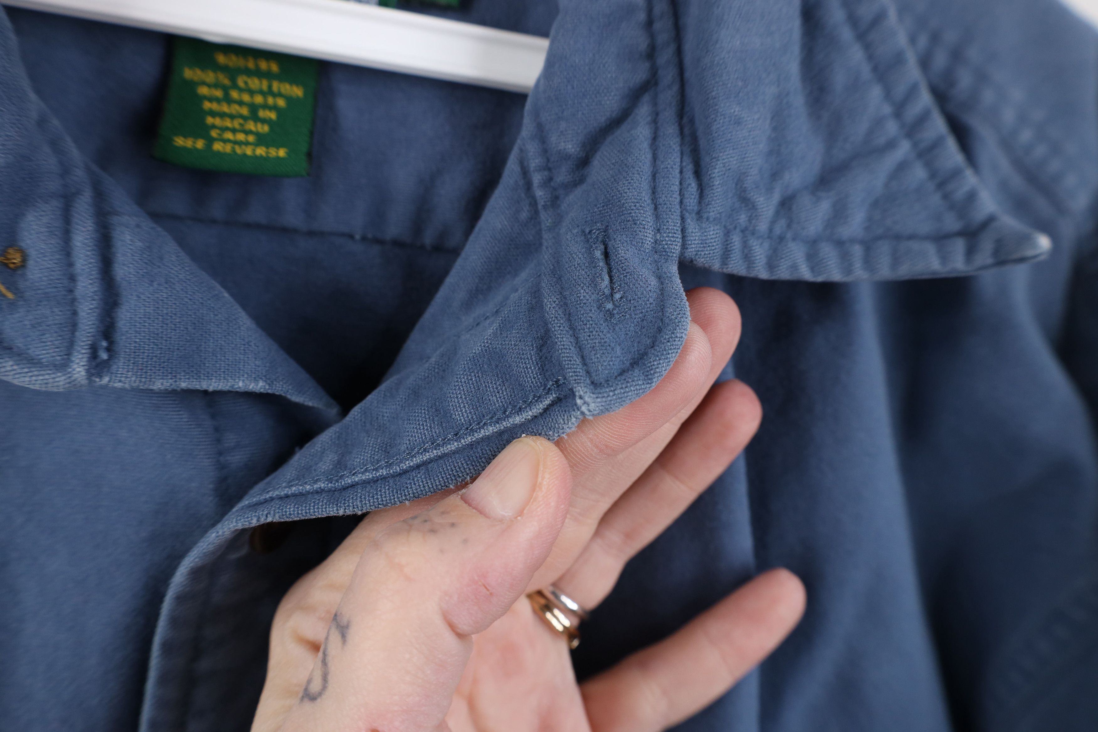 Cabelas Vintage 90s Cabelas Heavyweight Cloth Button Shirt Blue Size US M / EU 48-50 / 2 - 5 Thumbnail
