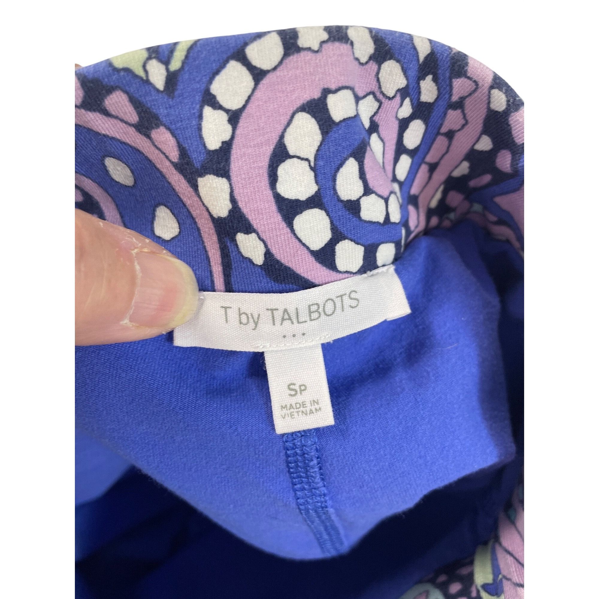 Talbots Talbots Womens Paisley Print Skort SP Blue/Purple Sz SP SKU Size XS / US 0-2 / IT 36-38 - 6 Thumbnail