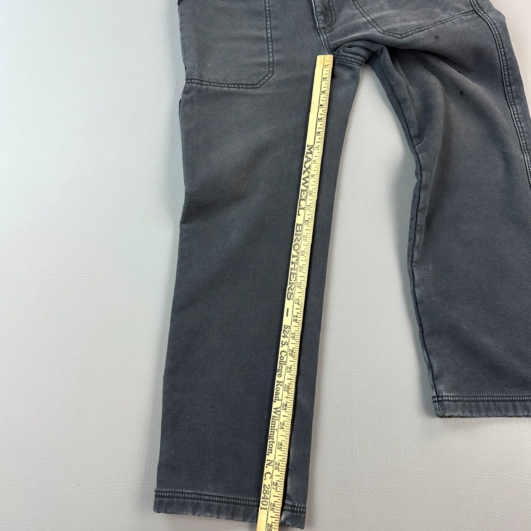 Vintage Coleman Pants Mens 32x30 32x29 Gray Fleece Lined Utility Carpenter Stretch Size US 32 / EU 48 - 4 Thumbnail