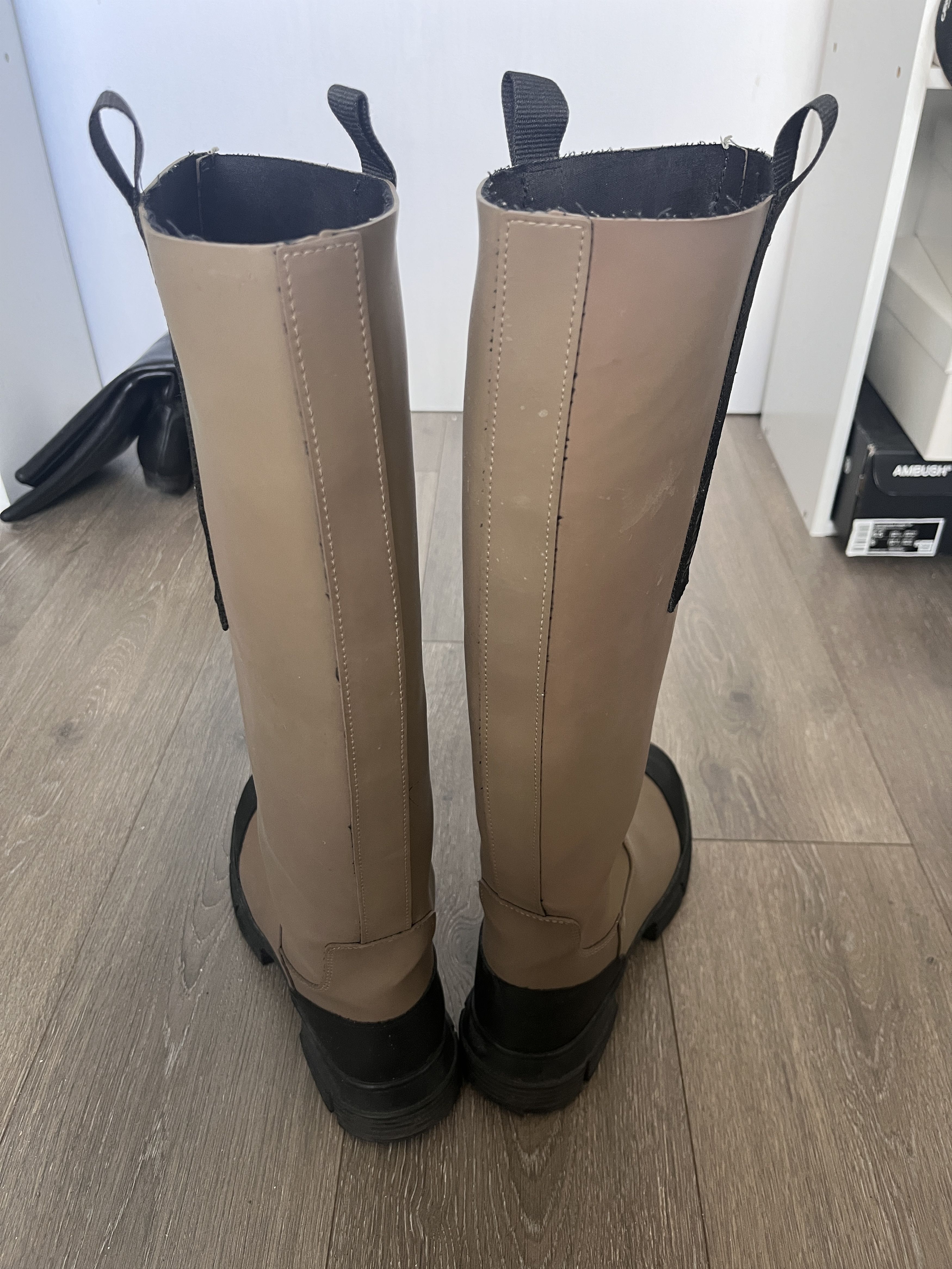 Ganni ganni tan rain boots Size US 9 / IT 39 - 3 Thumbnail