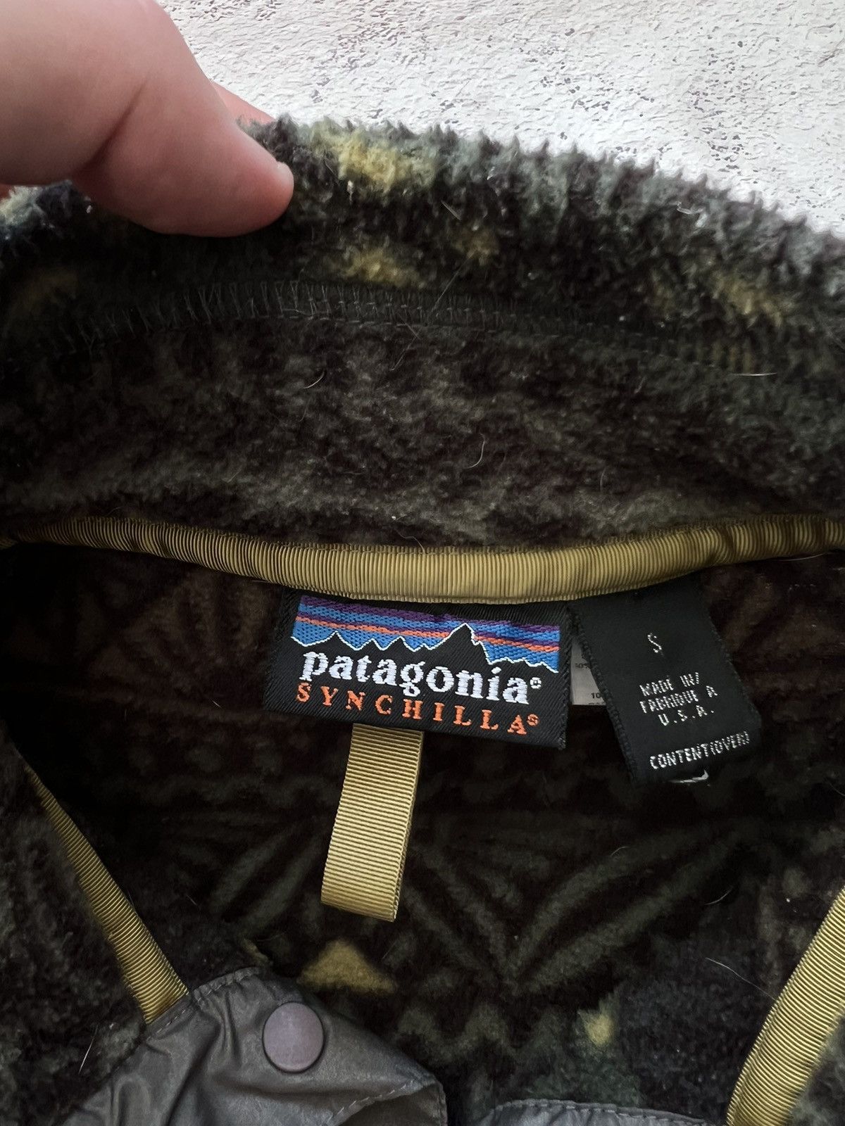 Patagonia × Vintage Vintage Patagonia Synchilla Fleece Tradewinds USA 90s Size US S / EU 44-46 / 1 - 8 Thumbnail