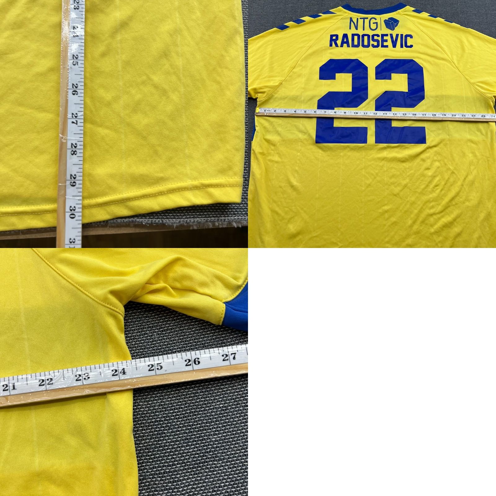 Hummel Hummel Brondby 2022 2023 Home Jersey Mens 3XL Adult Football Shirt Yellow Short Sleeve Round Neck Moisture Wicking Quick Dry Athletic Jersey Size US XXL / EU 58 / 5 - 9 Thumbnail