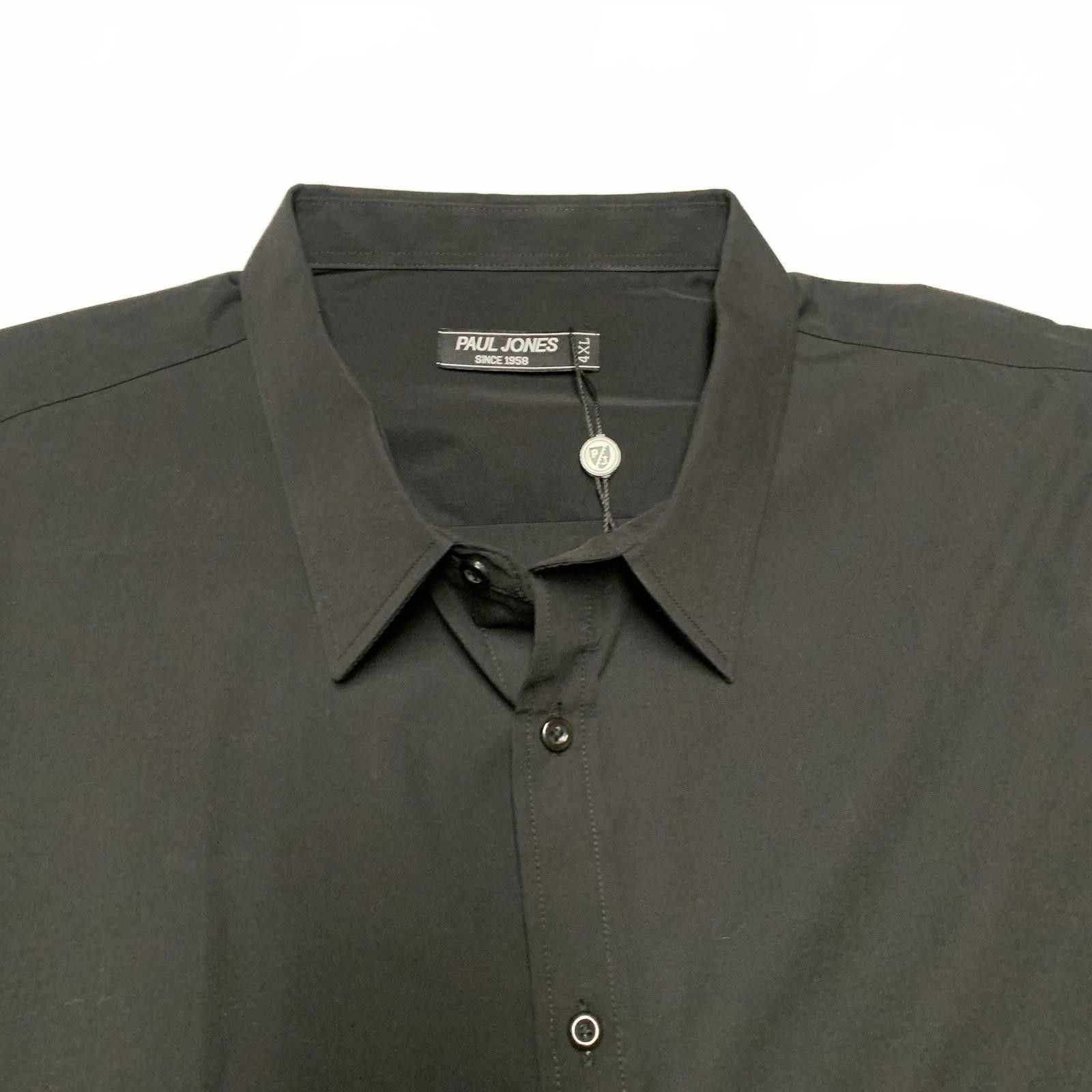 Other Paul Jones Men's 4XL Black Long Sleeve Button Shirt Size US XXL / EU 58 / 5 - 4 Thumbnail