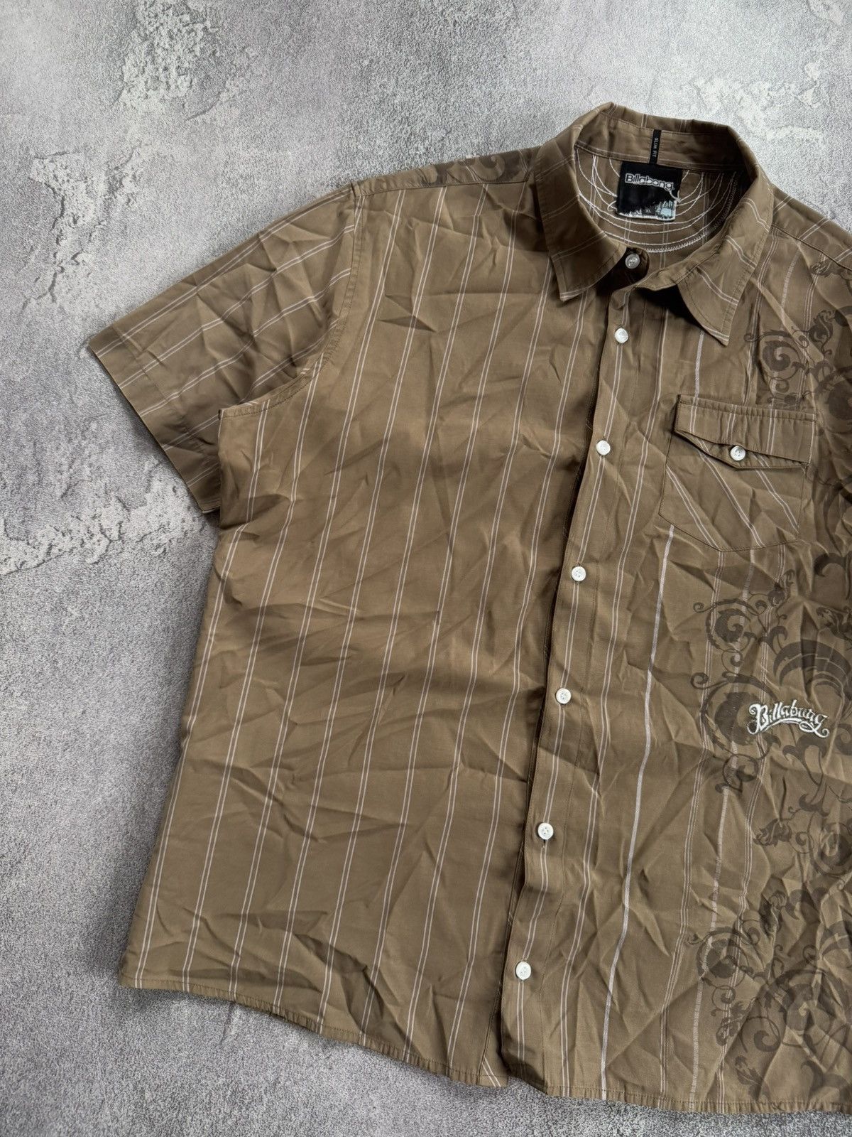 Billabong × Vintage Billabong XL all printed shirts button up polo tee T-shirt Size US XL / EU 56 / 4 - 7 Thumbnail