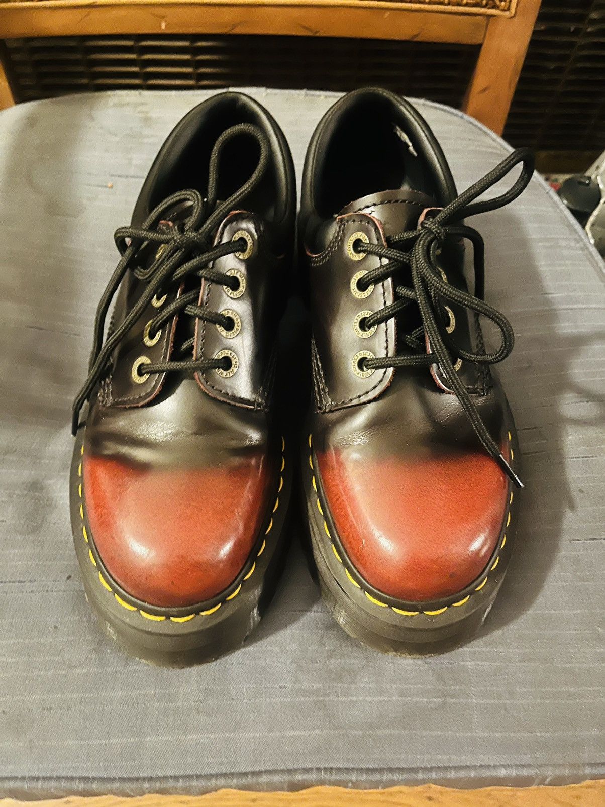 Dr. Martens Dr. martens 8053 ARCADIA Leather Quad Platform Shoes Size US 9 / IT 39 - 1 Thumbnail