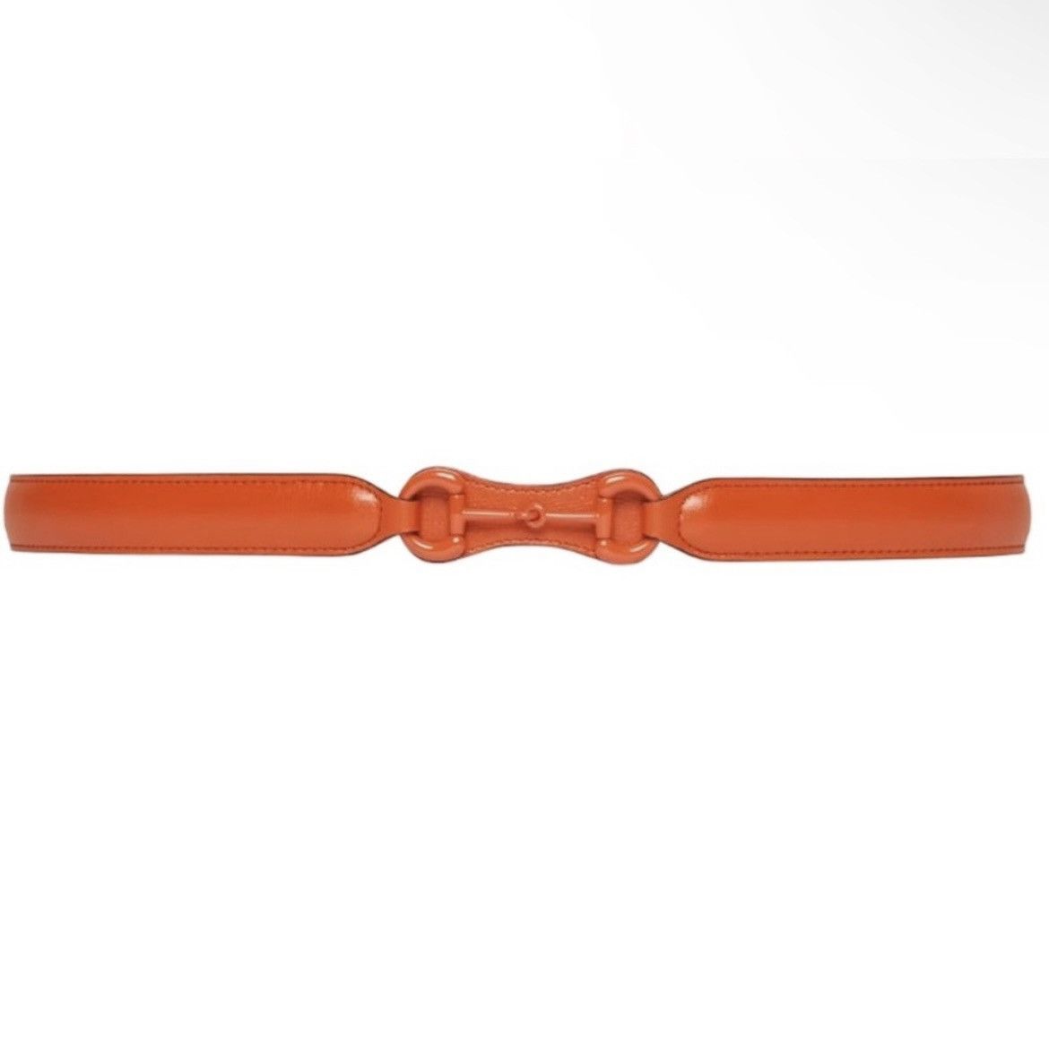 Gucci Gucci Horsebit Leather Belt Orange Size 32 - 1 Thumbnail
