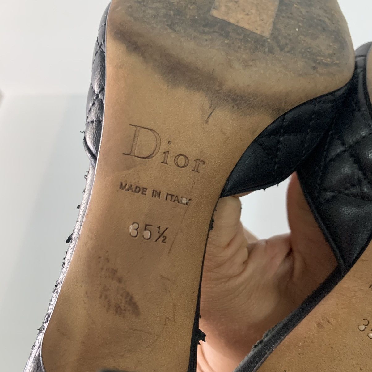 Dior Dior Leather Heels Size US 5.5 / IT 35.5 - 8 Thumbnail