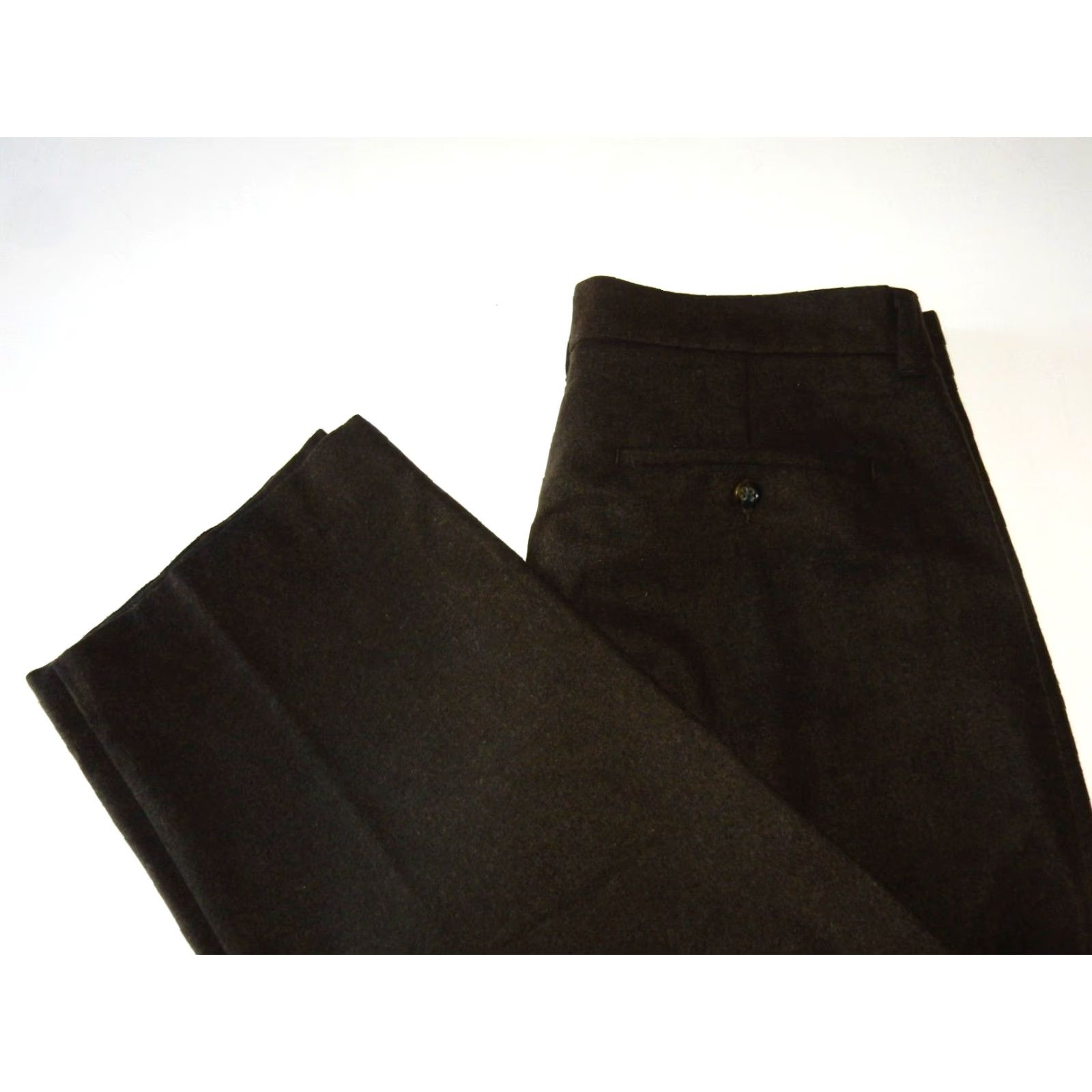 Banana Republic BANANA REPUBLIC Men's Pants Chino Flat Front Wool Blend Brown 36 Regular 28in Inseam Mens Size US 36 / EU 52 - 2 Thumbnail
