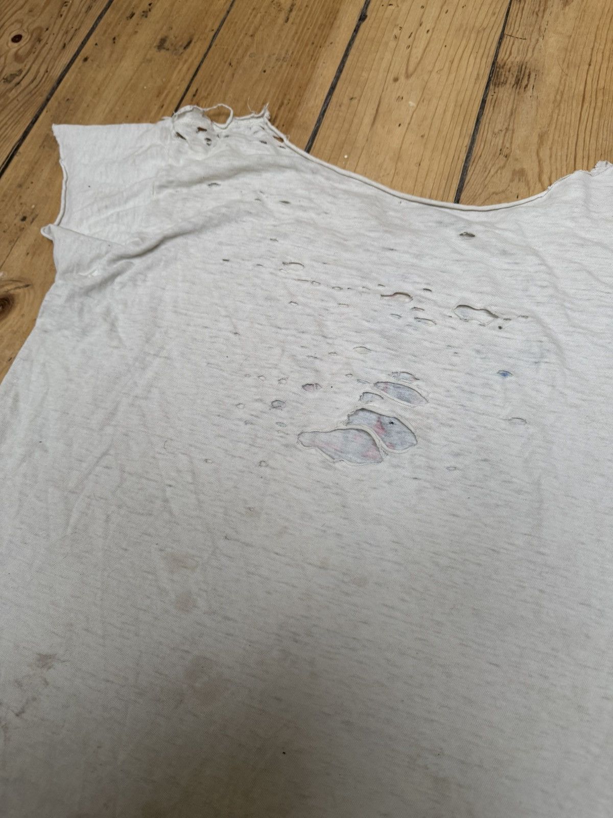 Japanese Brand × Vintage Vintage Thrashed T Shirt Size S / US 4 / IT 40 - 6 Thumbnail