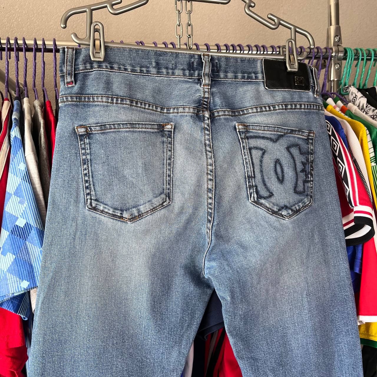 DC DC Shoes Big Logo Skater Rap Denim Pants Jeans SK8 Size 33 Size US 33 - 1 Thumbnail