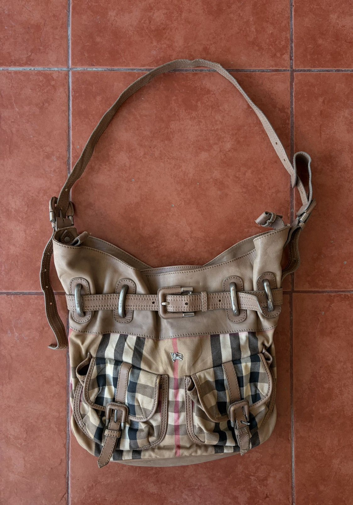 Burberry Burberry Nova beige canvas shoulder bag Size ONE SIZE - 1 Thumbnail