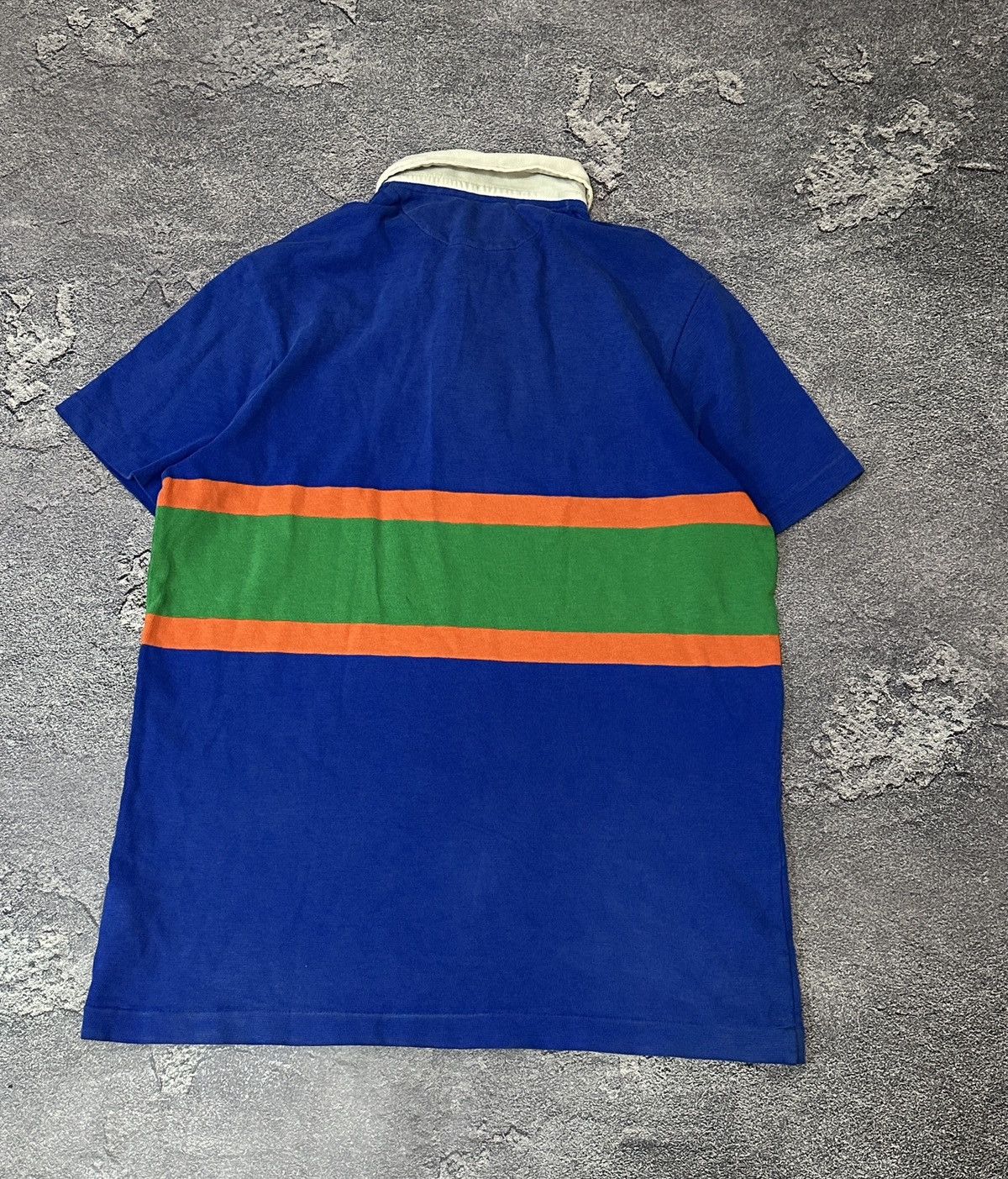 Polo Ralph Lauren × Vintage Vintage 90’s Polo Ralph Lauren Striped Rugby Jersey Size US M / EU 48-50 / 2 - 3 Thumbnail