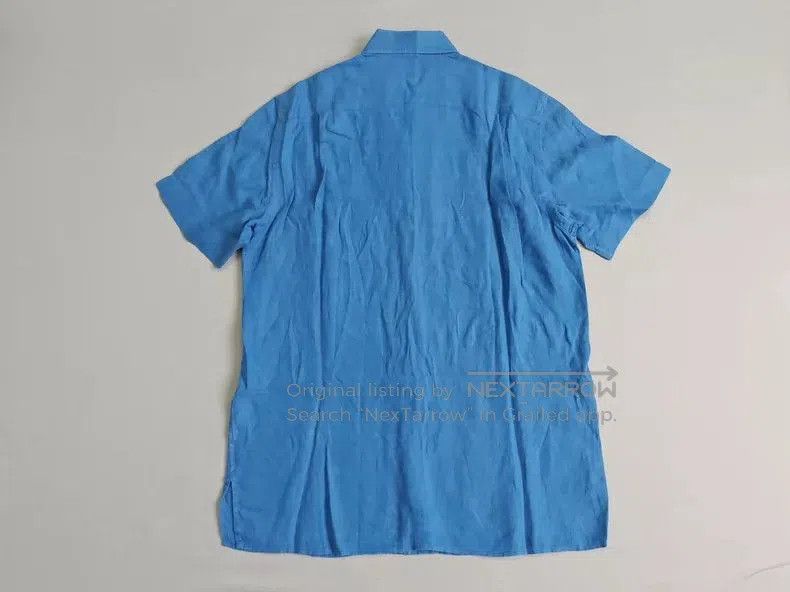 Loro Piana Loro Piana Men's Linen Short Sleeve Shirt. Size US M / EU 48-50 / 2 - 6 Thumbnail