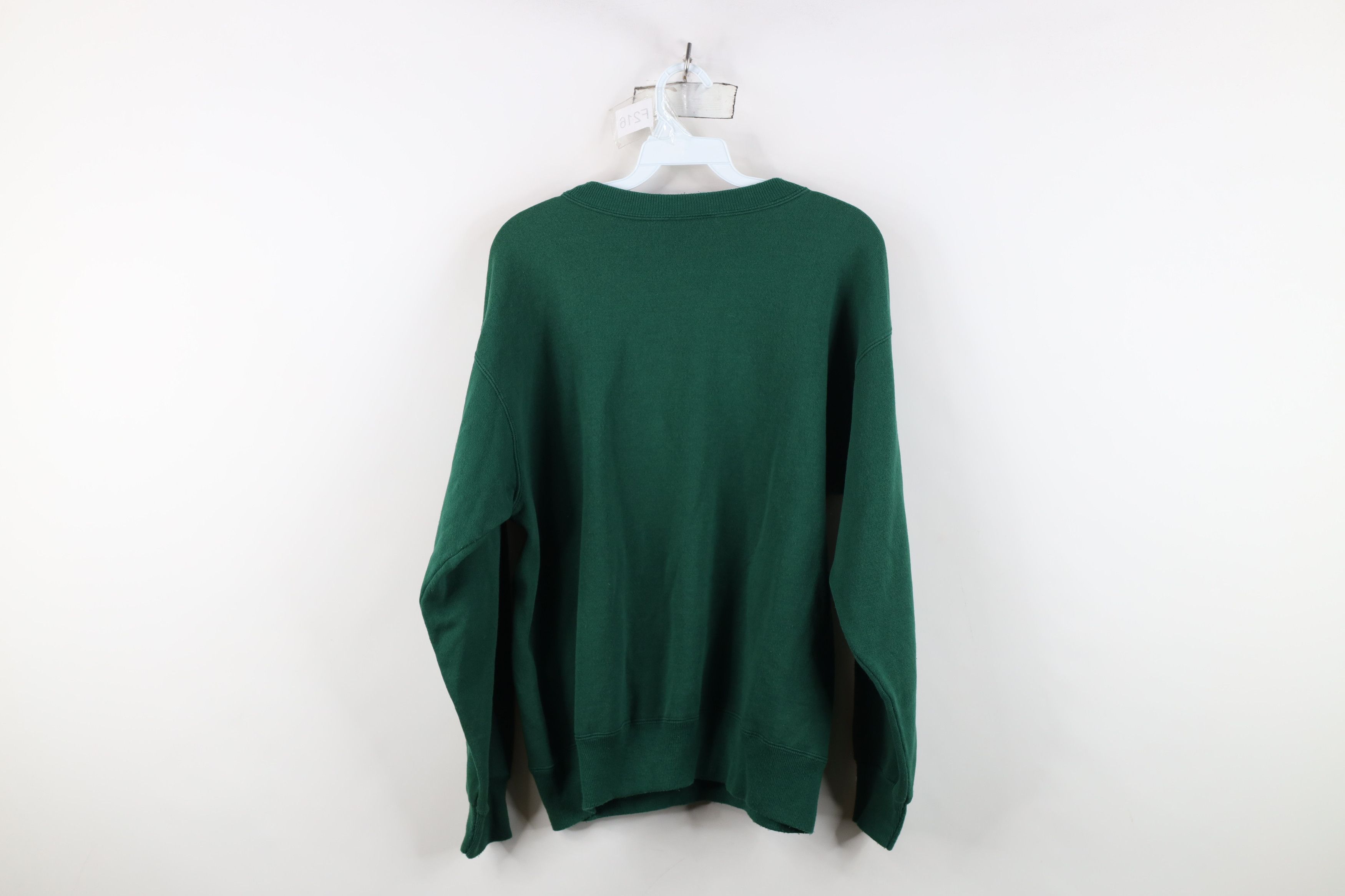 Vintage Vintage 90s Streetwear Crewneck Sweatshirt Hunter Green Size US M / EU 48-50 / 2 - 10 Thumbnail