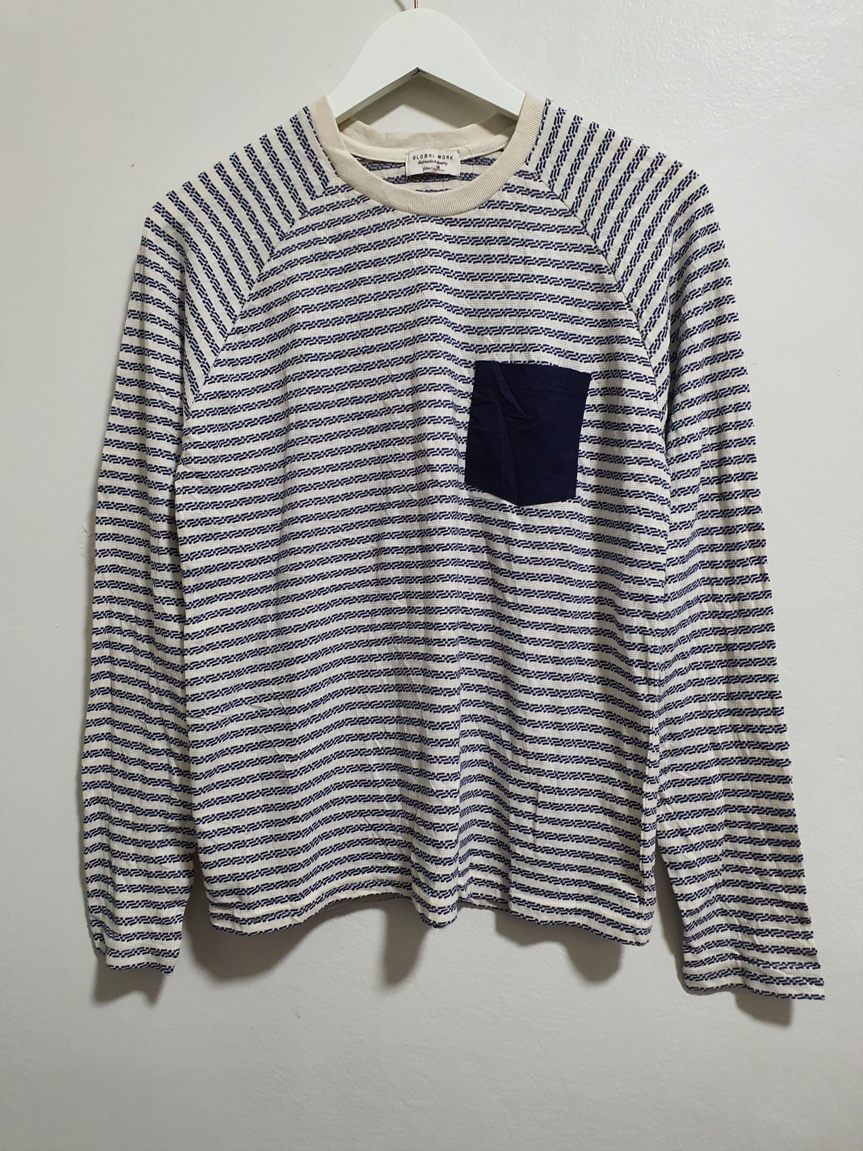 Global Work × Japanese Brand GLOBAL WORK 19.5/25 WITH TAG LONG SLEEVE SHIRT Size M / US 6-8 / IT 42-44 - 3 Thumbnail