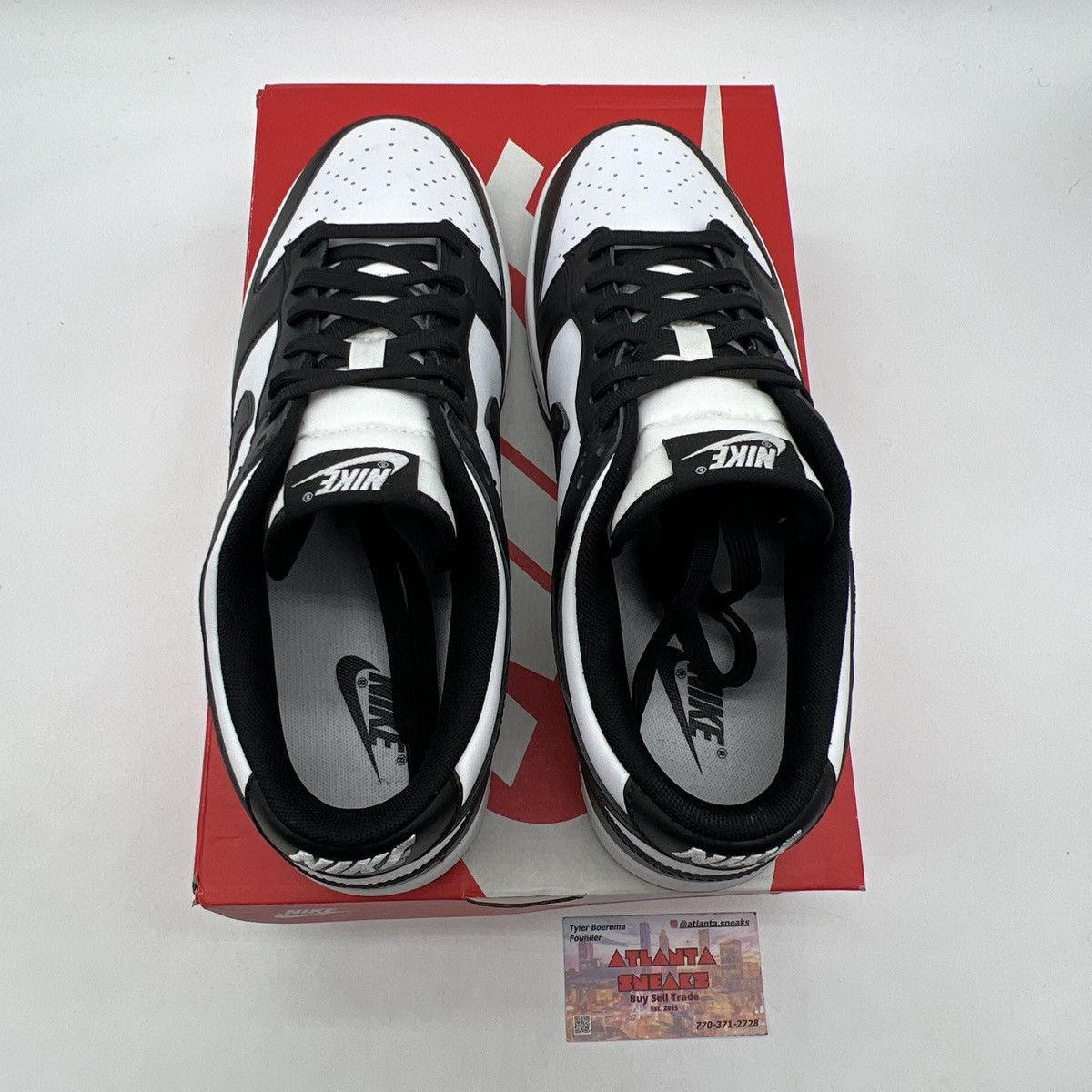 Nike Nike dunk low black white Size US 10 / EU 43 - 7 Thumbnail