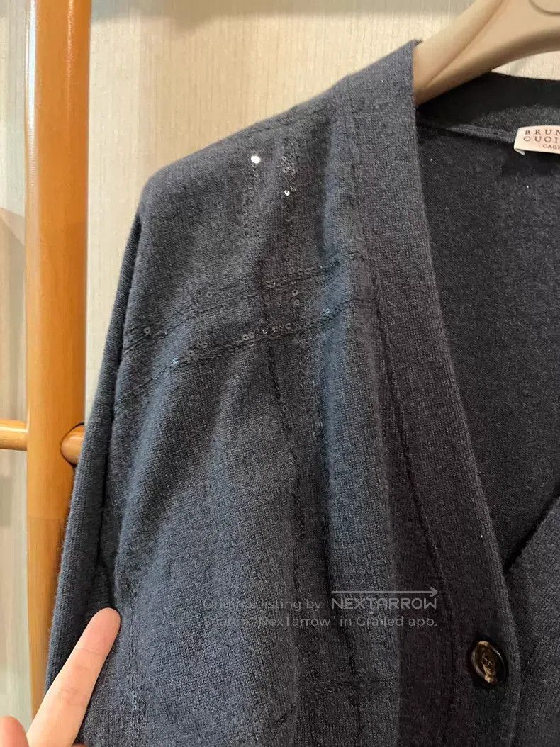 Brunello Cucinelli Brunello Cucinelli 23 Year Cashmere Sequin Cardigan Jacket Size S / US 4 / IT 40 - 3 Thumbnail