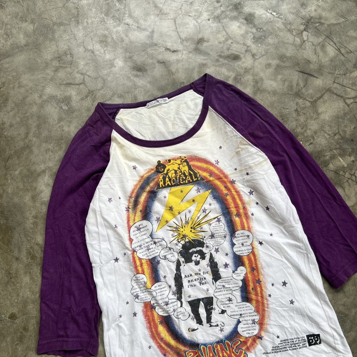 Hysteric Glamour 2000s Rnainc Satisfy Radical Raglan T-Shirt Size US M / EU 48-50 / 2 - 3 Thumbnail