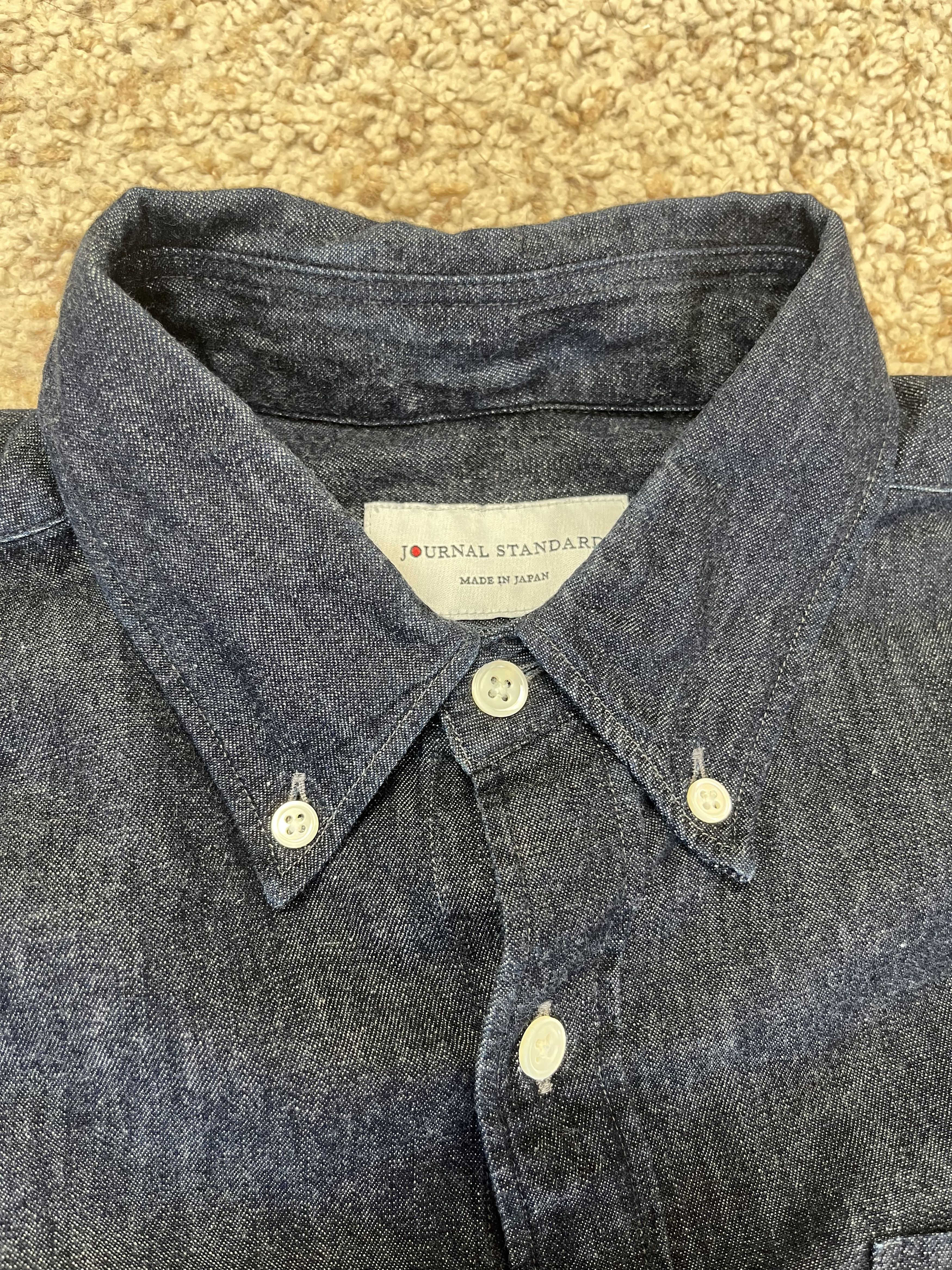 Journal Standard Raw Denim Shirt Japan Made Size US M / EU 48-50 / 2 - 2 Thumbnail