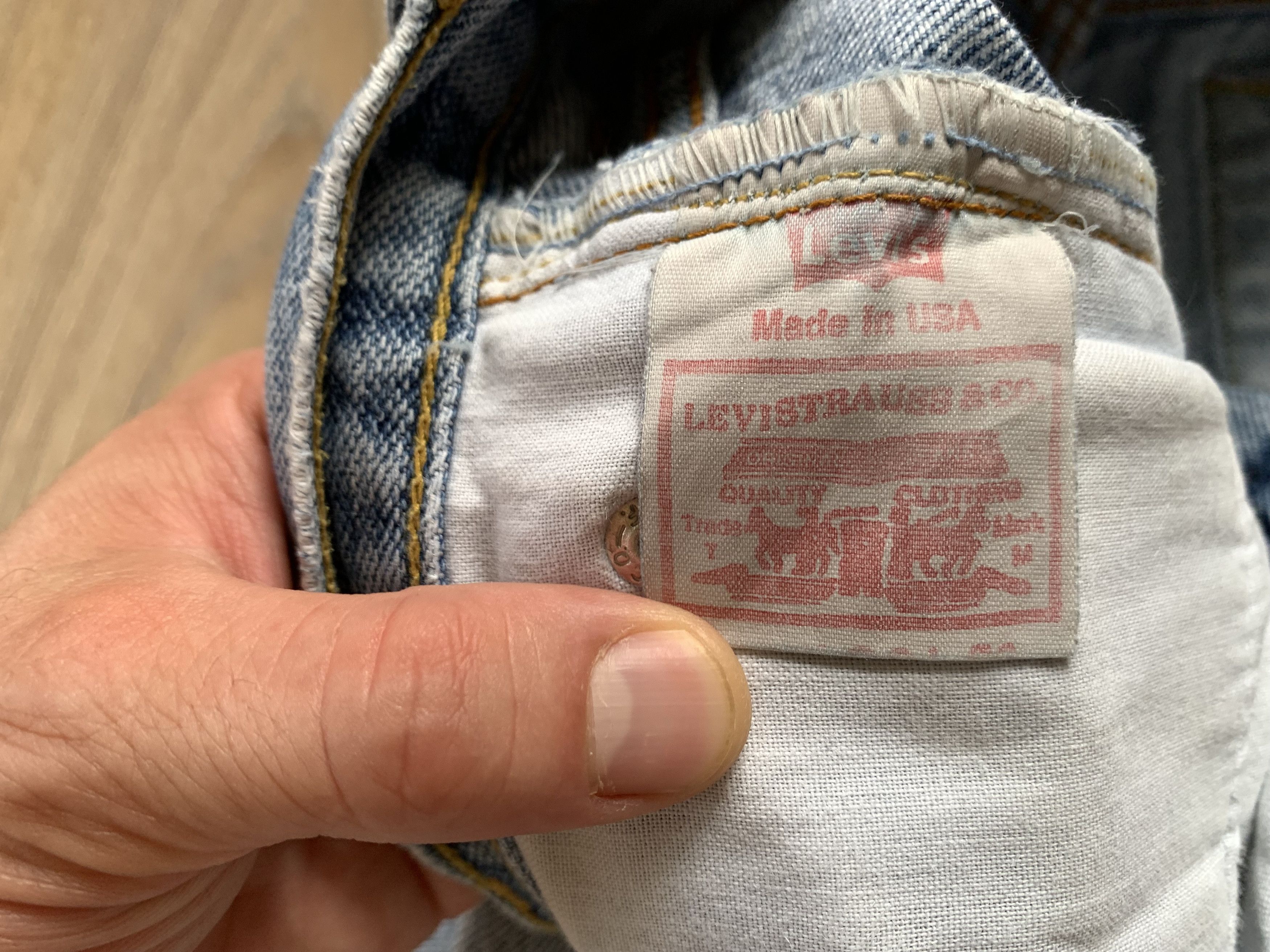 Levi's Vintage Clothing Rare Levi’s 501 Made In USA Light Blue Jeans Size US 28 / EU 44 - 10 Thumbnail