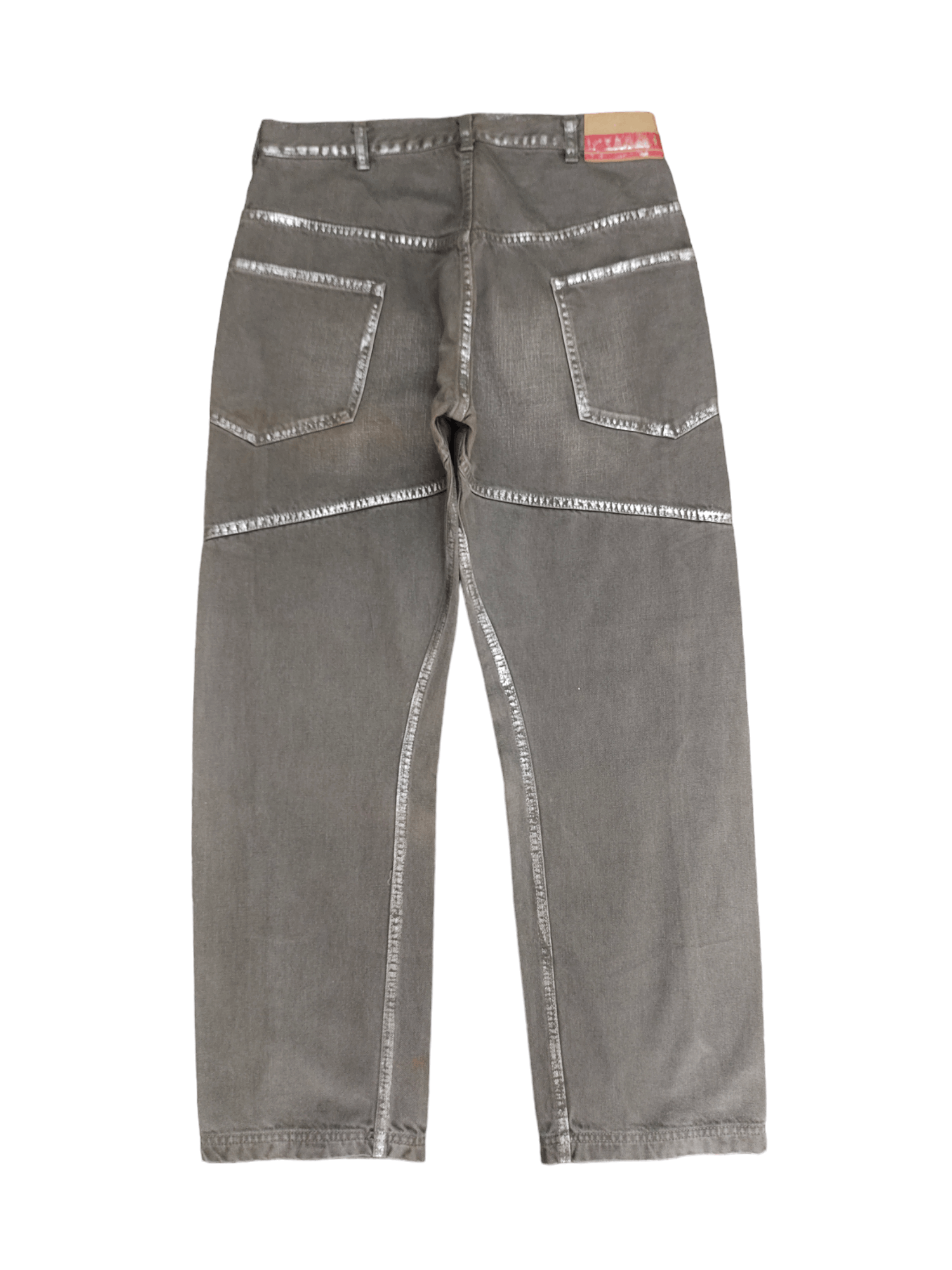 Comme des Garcons × Undercover Vintage Y2k Ark Japan Painted Jnco Style Baggy Jeans Size US 31 - 10 Thumbnail