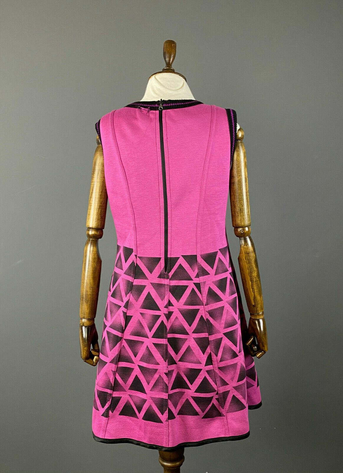 Designer Save The Queen Black / Purple A-Line Reversible Dress Size M / US 6-8 / IT 42-44 - 11 Thumbnail