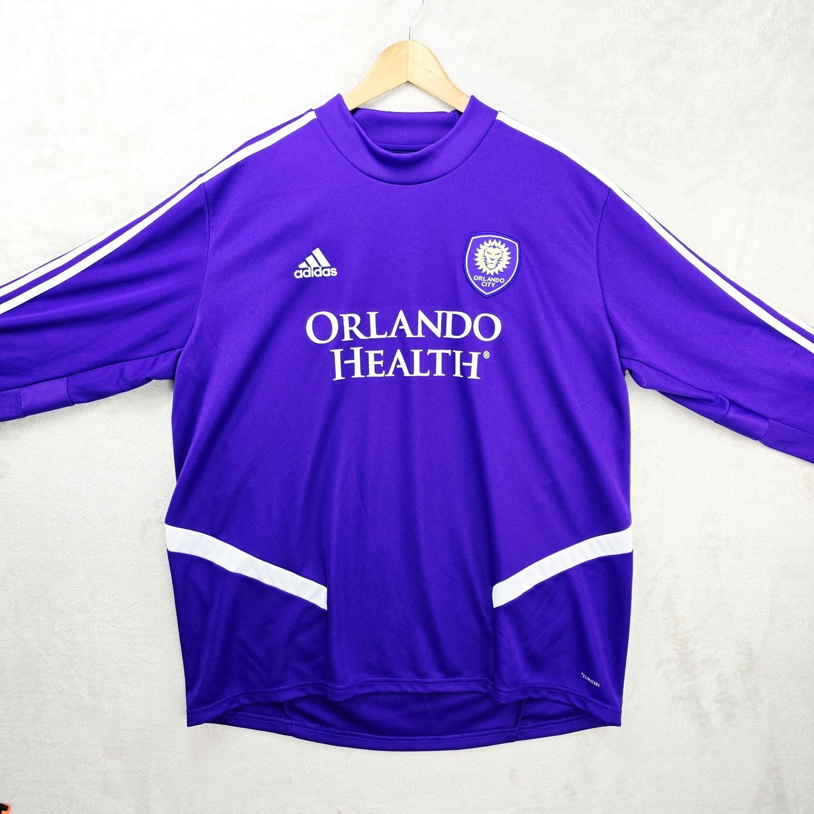 Adidas Orlando City SC Adidas Jersey Mens XXL Purple MLS Soccer Size US XXL / EU 58 / 5 - 2 Thumbnail