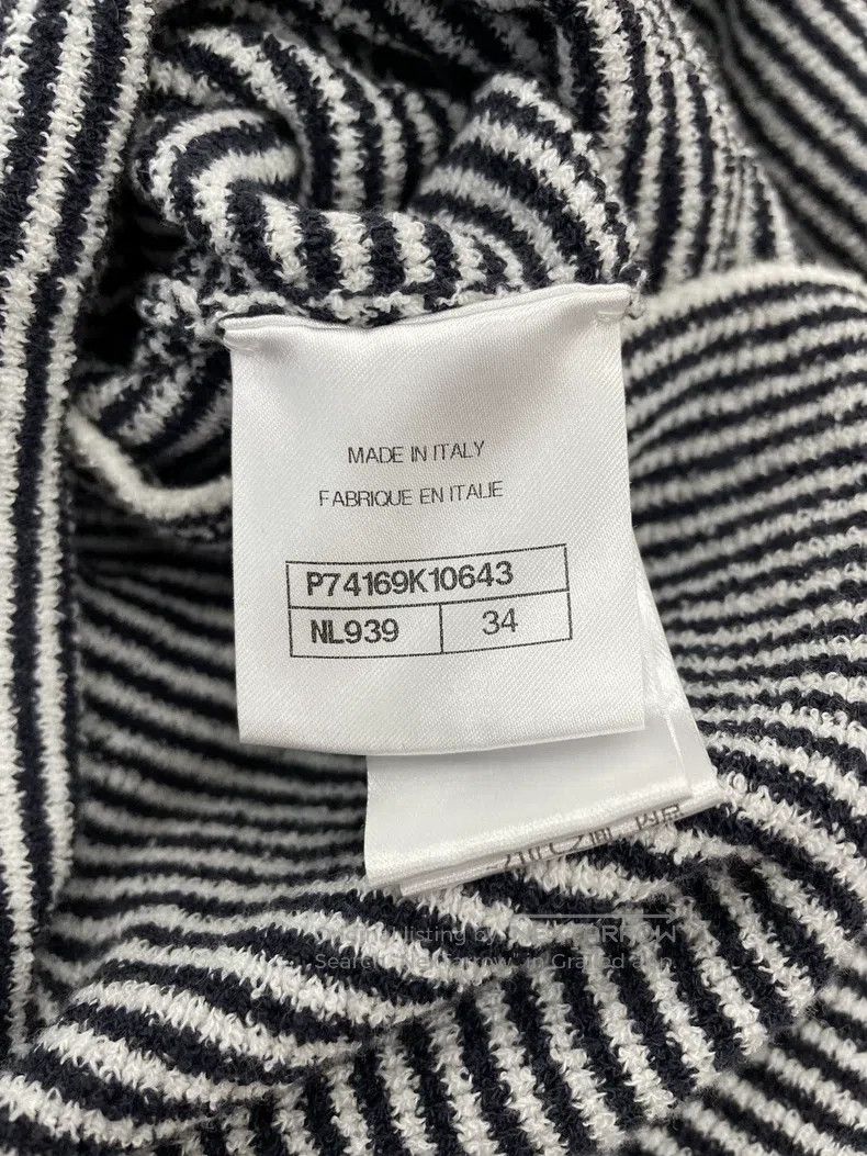 Chanel Chanel 23C black and white striped dress Size XXS / US 00 / IT 34 - 7 Thumbnail