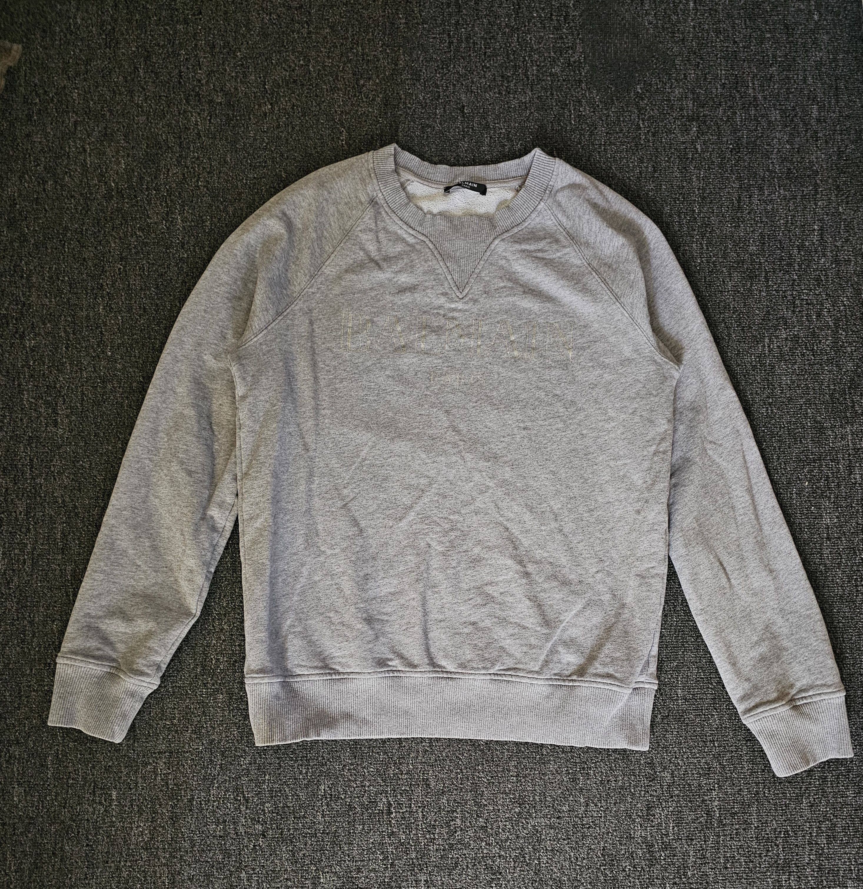 Balmain Balmain Men's Gray Sweatshirt Size S Size US S / EU 44-46 / 1 - 2 Thumbnail