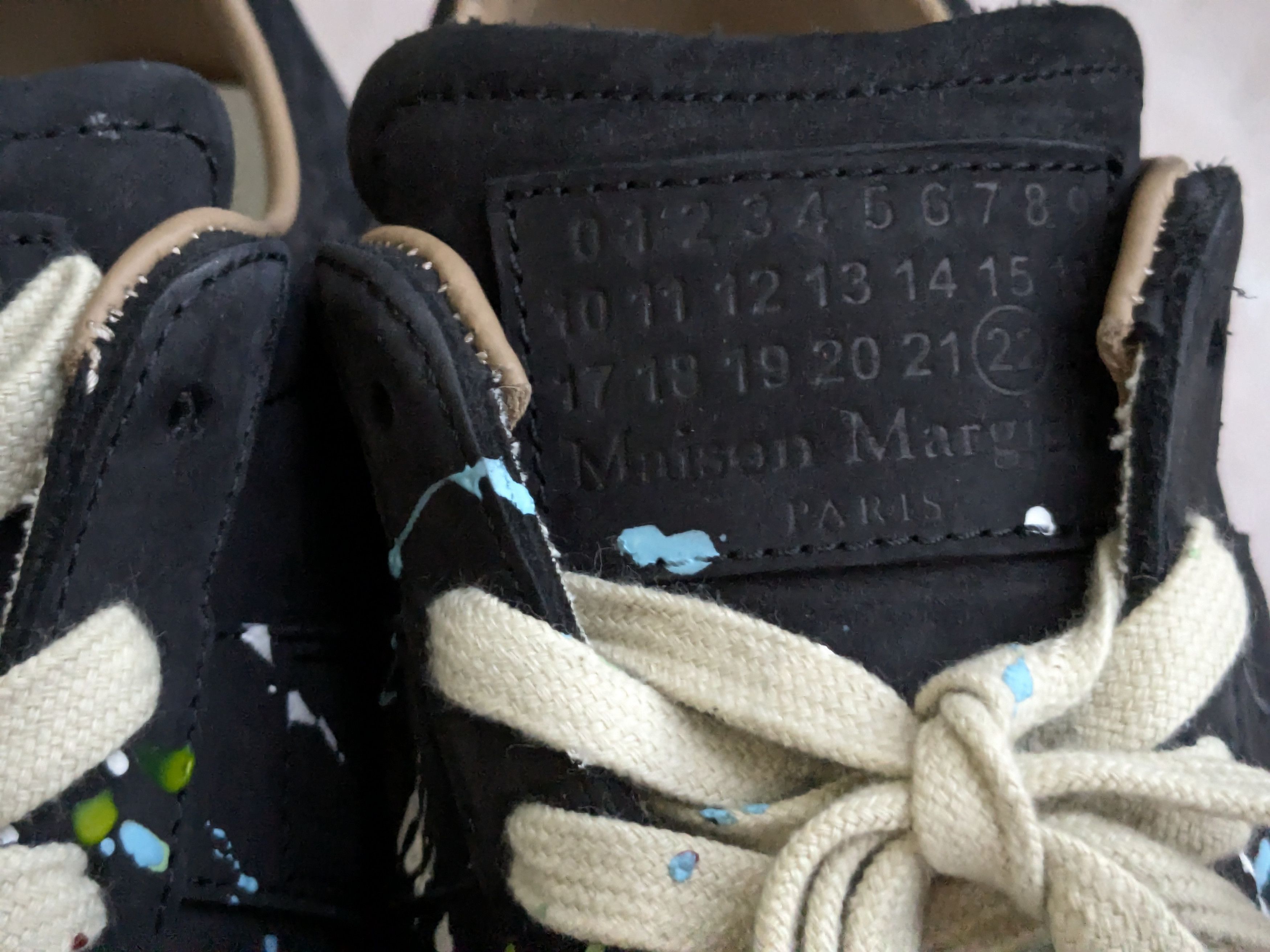 Maison Margiela Maison Margiela GAT Replica Paint Splatter Black 8 41 Low Size US 8 / EU 41 - 8 Thumbnail