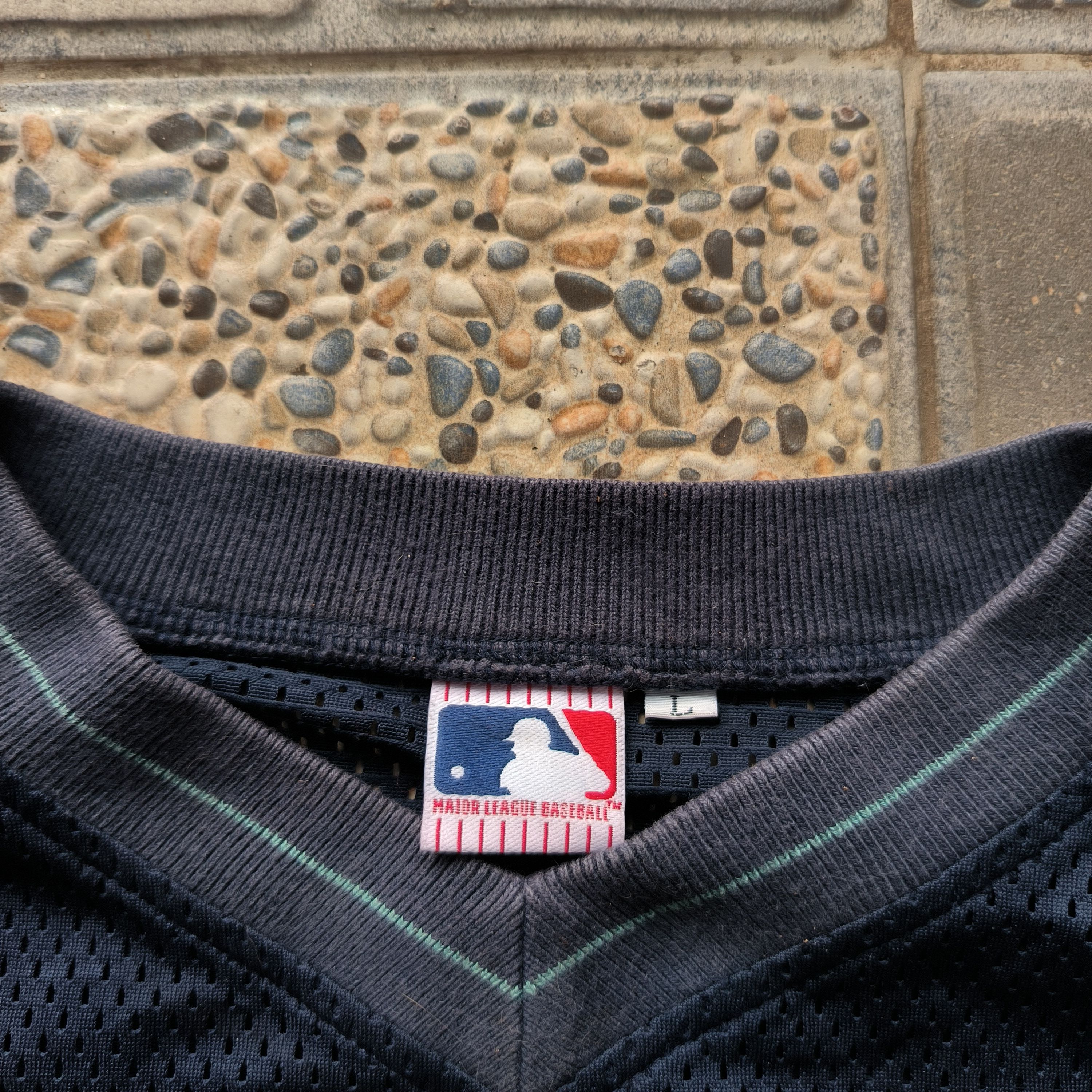 MLB Vintage 2000s Seattle Marines MLB Mesh Jersey Size US L / EU 52-54 / 3 - 3 Thumbnail