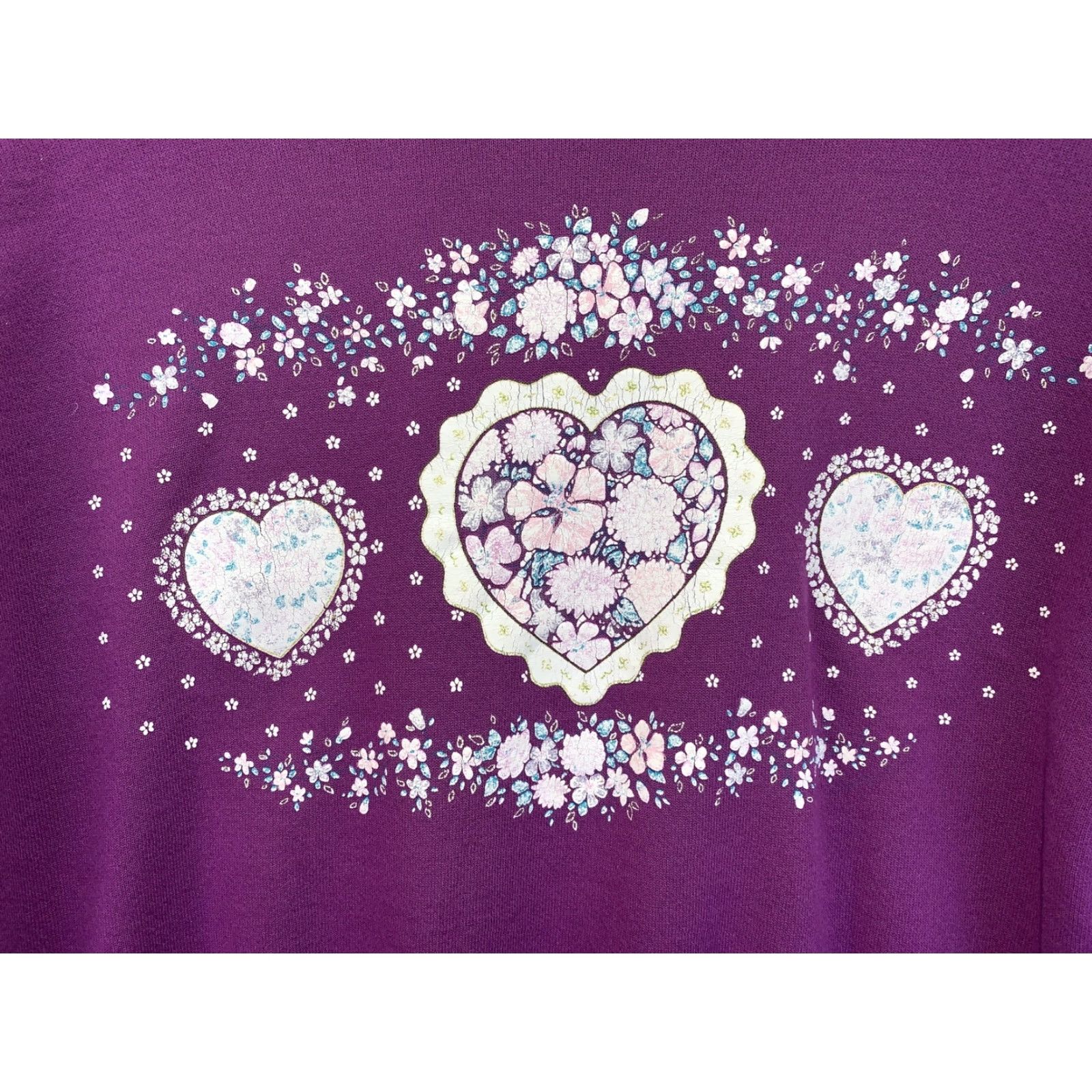 Vintage VINTAGE Gopher Sport Womens Purple Heart Graphic Sweatshirt Womens MP-8651 Size M / US 6-8 / IT 42-44 - 3 Thumbnail