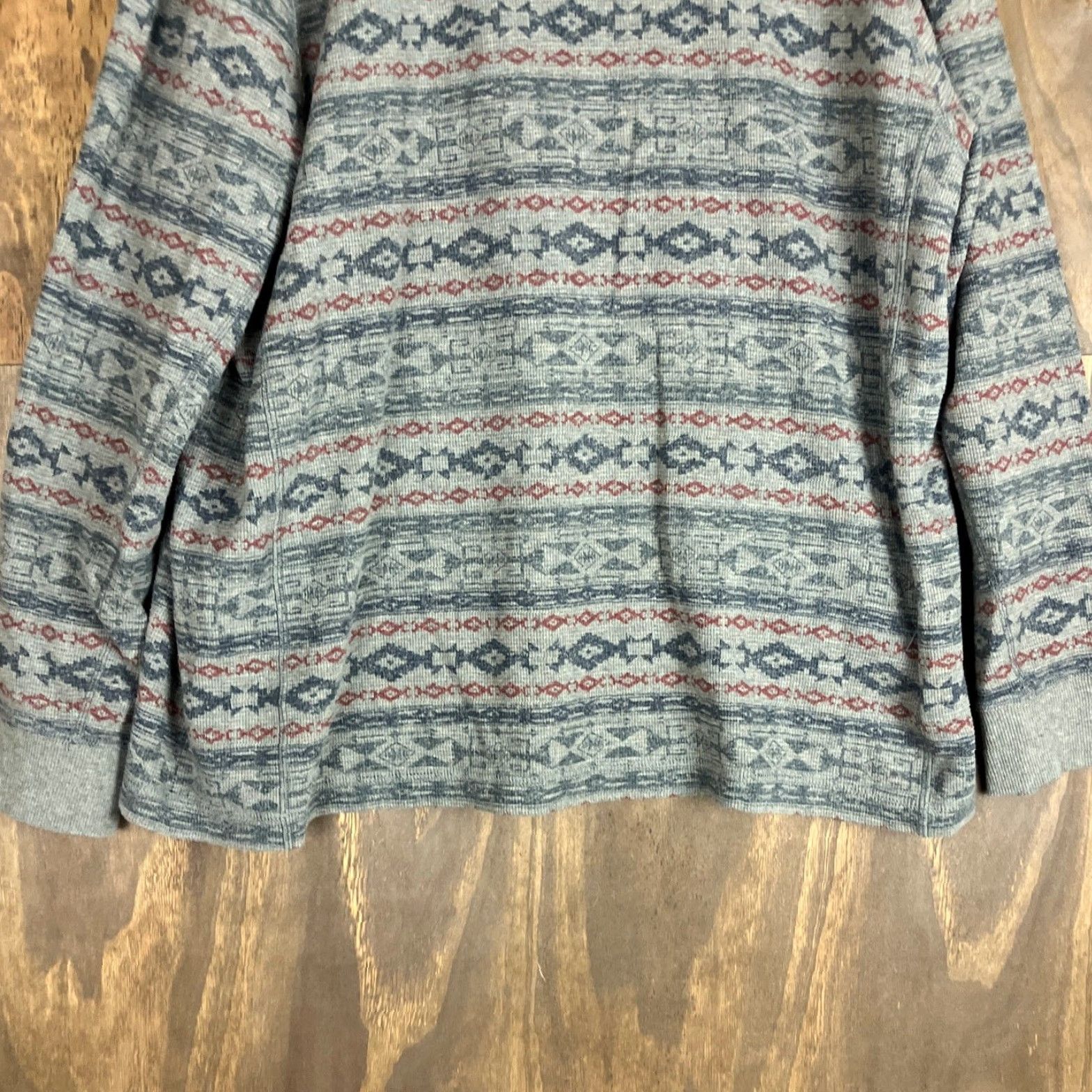 Eddie Bauer Eddie Bauer Mens Sweatshirt Brown Patterned Thermal Pullover Long Sleeve 2XL Big & Tall Crew Neck Fall Winter Mens Size US XXL / EU 58 / 5 - 3 Thumbnail