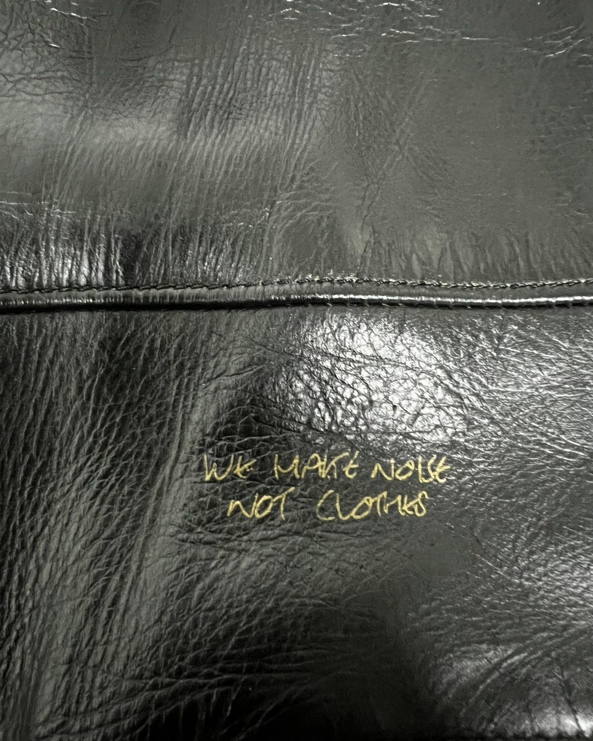 Undercover Undercover FW17 Stay Weird Black Leather Jacket Size US S / EU 44-46 / 1 - 3 Thumbnail