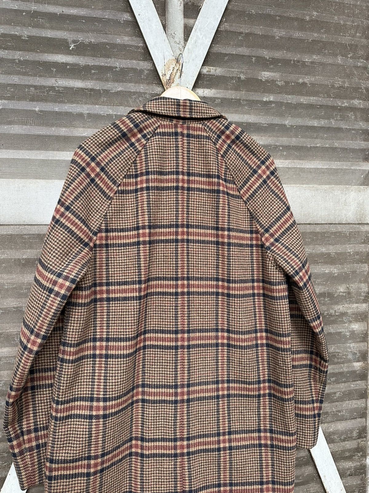 Gap GAP NOVA CHECK DOUBLE BREASTED 100% WOOL LONG JACKET Size US M / EU 48-50 / 2 - 12 Thumbnail