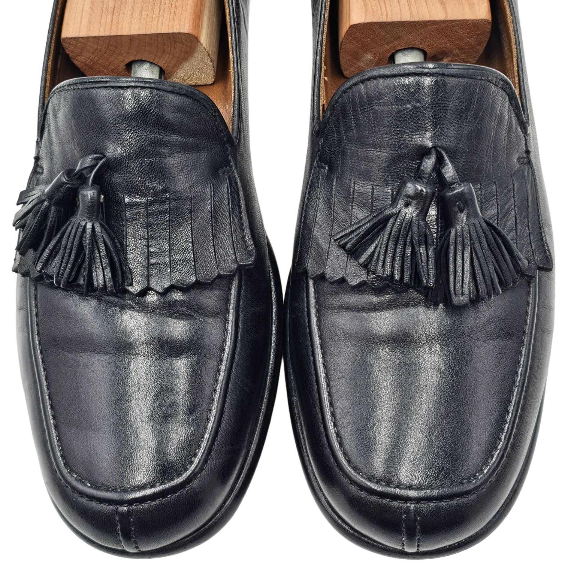 Bragano × Cole Haan Vintage Bragano Italy Dress Shoes Men's 9.5M Black Leather Size US 9.5 / EU 42-43 - 2 Thumbnail