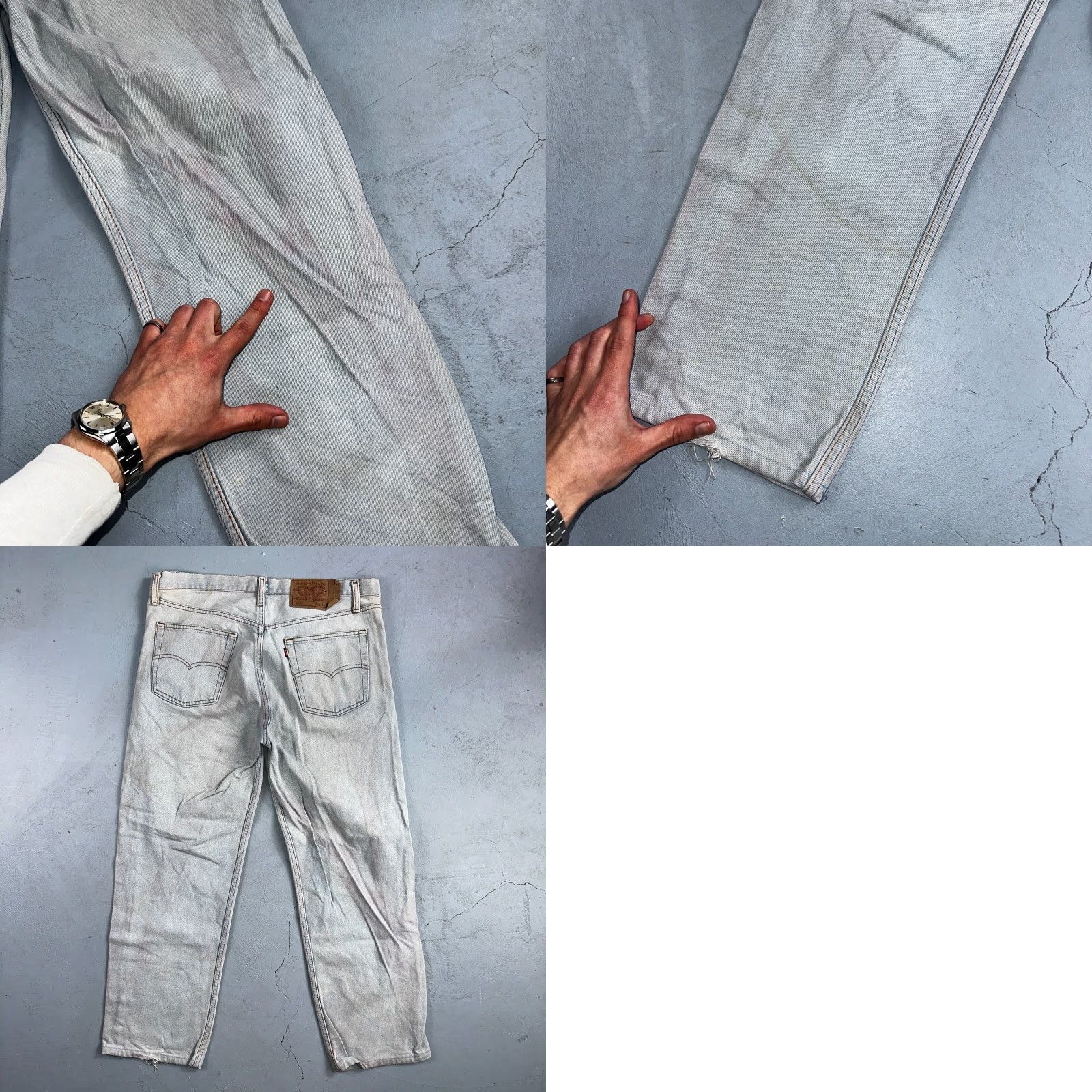 Levi's Levi's 501 Vintage 90s Europe Straight Leg Jeans Light Wash 38x36 Men Blue Denim Cotton Regular Jeans 501 Series 90s Mens Size US 38 / EU 54 - 10 Thumbnail