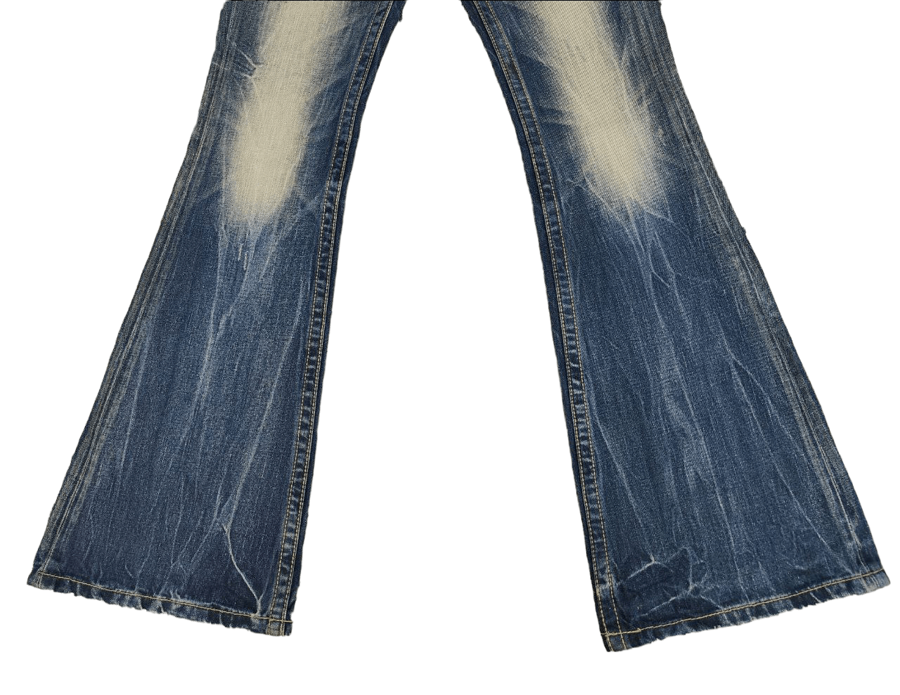 Japanese Brand Lolita Flare Low Rise Denim Size 31" - 5 Thumbnail