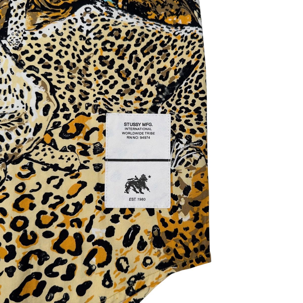 Stussy Stussy Wildlife Khaki Mens Button Down Leopard Safari Shirt Size US S / EU 44-46 / 1 - 2 Thumbnail