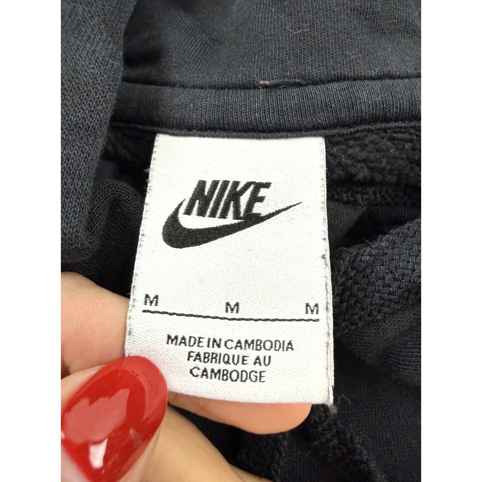 Nike Nike Hoodie Mens M Black Pullover Sweatshirt Graphic Print NNTC Trail Club No Name Nike Swoosh Front Kangaroo Pocket Fleece Size US M / EU 48-50 / 2 - 5 Thumbnail
