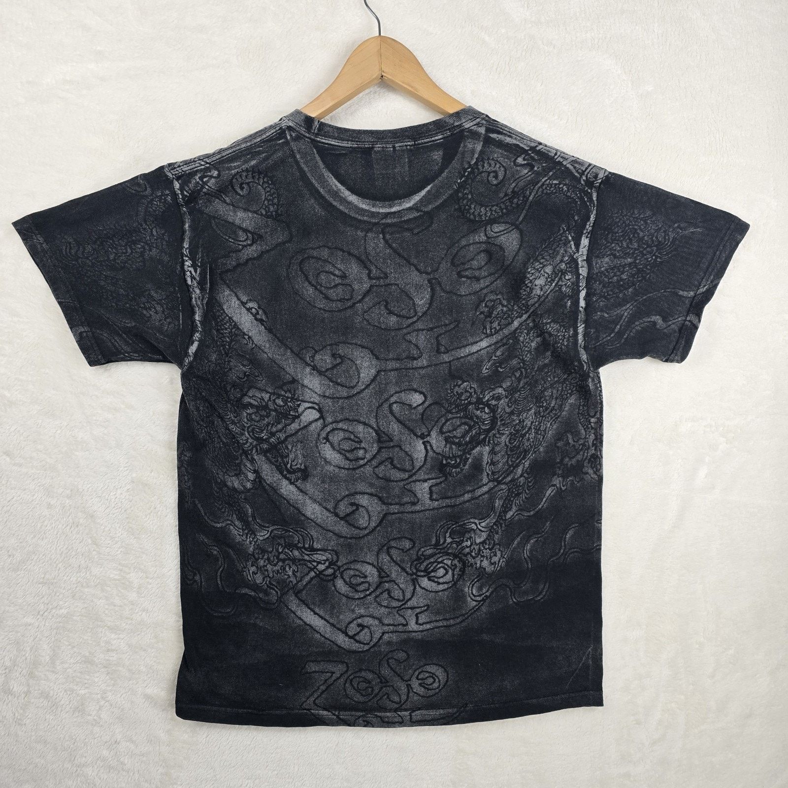 Hanes Vintage Jimmy Page Zoso Shirt Large Y2K AOP Led Zeppelin Size US L / EU 52-54 / 3 - 7 Thumbnail