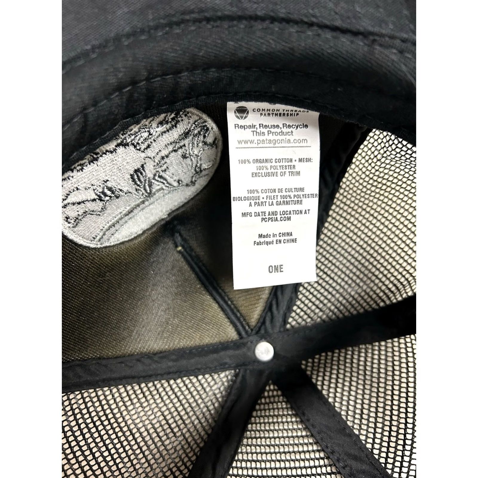 Patagonia Patagonia Fitz Roy Mountains Skyline Patch Rope Snapback Hat Black Rare FA13 Size ONE SIZE - 6 Thumbnail
