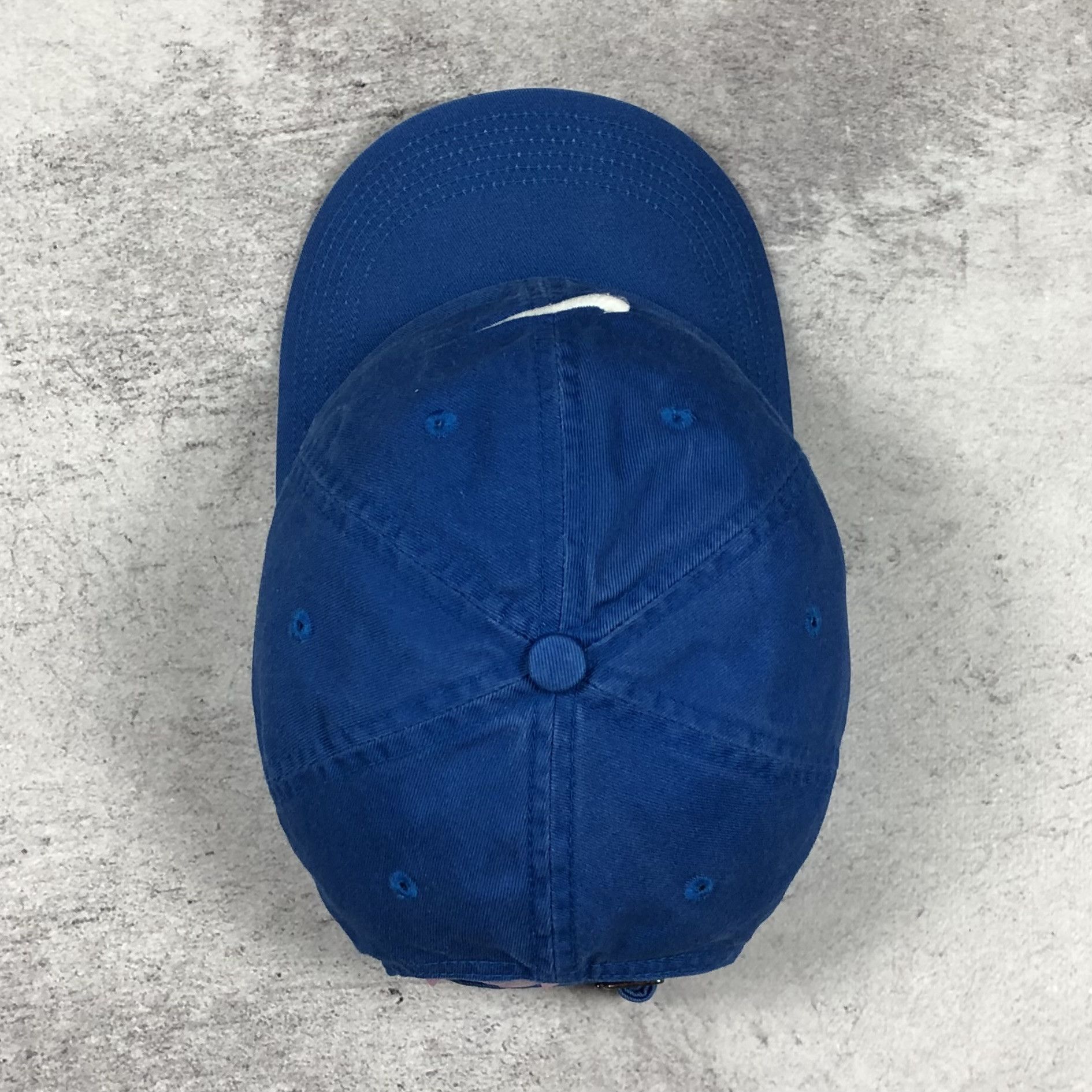 Nike Y2K Vintage Nike Swoosh Centre Logo Blue Cap hype Size ONE SIZE - 7 Thumbnail