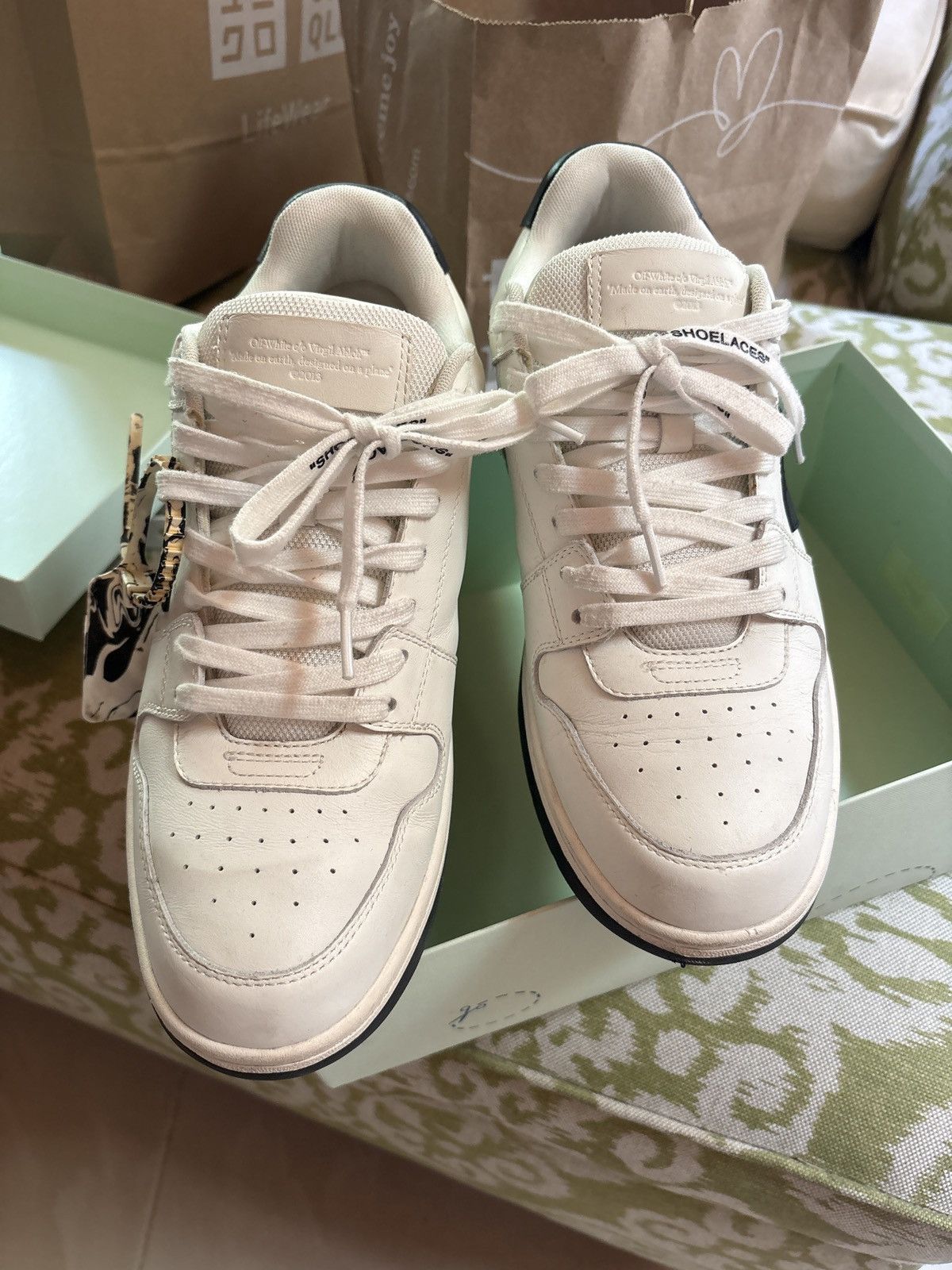 Off-White Off-White Out of Office 'White Black' Size US 11 / EU 44 - 8 Thumbnail
