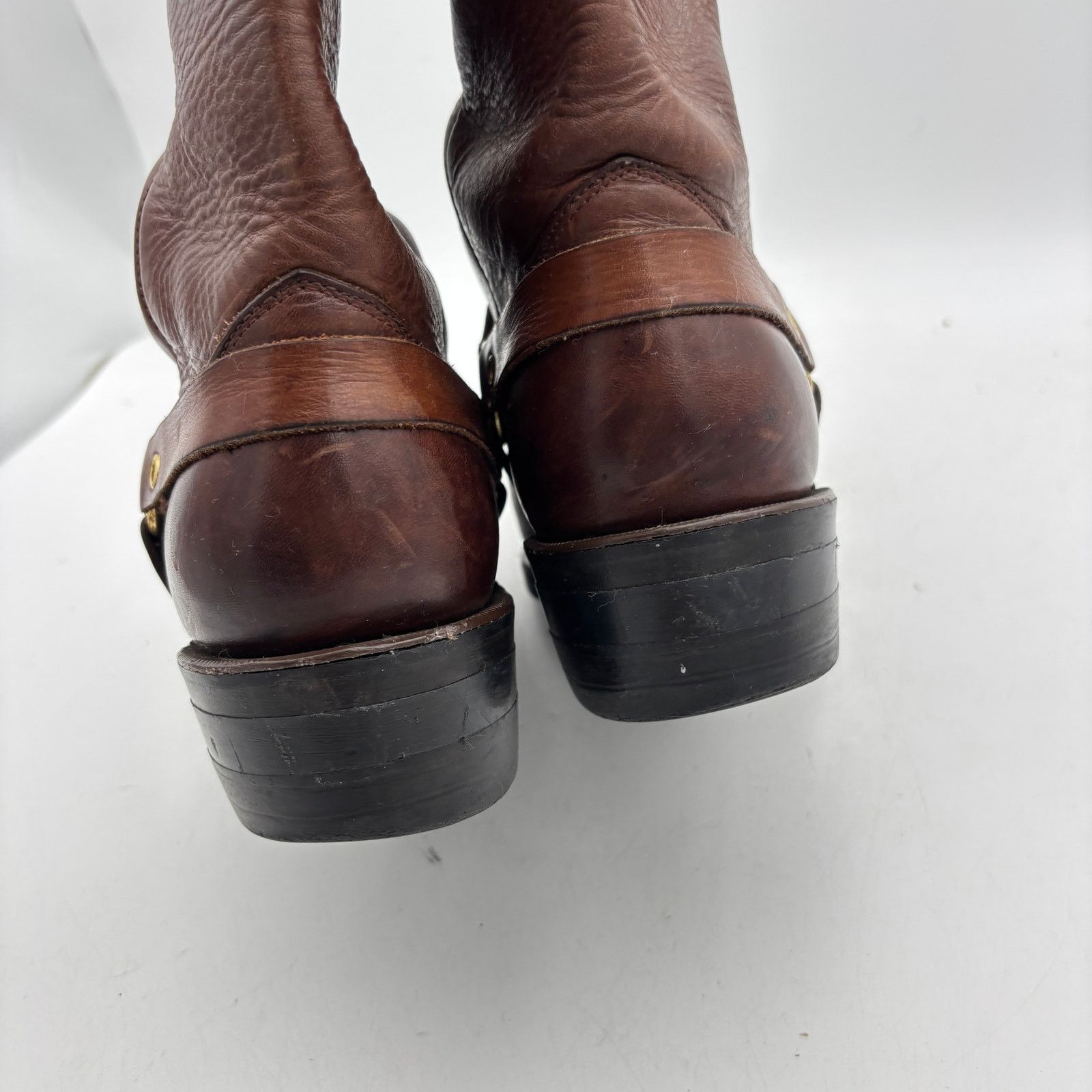 Dayton Boots VTG Dayton Brown Leather Harness Motorcycle Boots Men's 11E Size US 11 / EU 44 - 16 Thumbnail