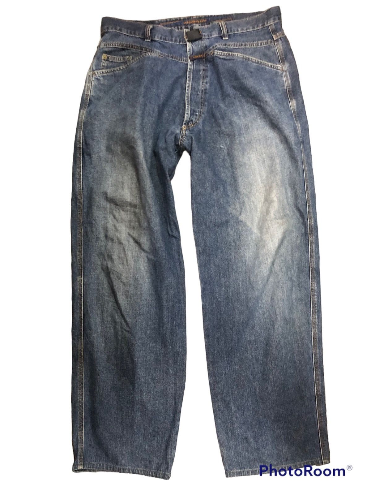 image of Italian Designers Marithe Francois Girbaud Denim Pant in Dark Blue, Men's (Size 36)