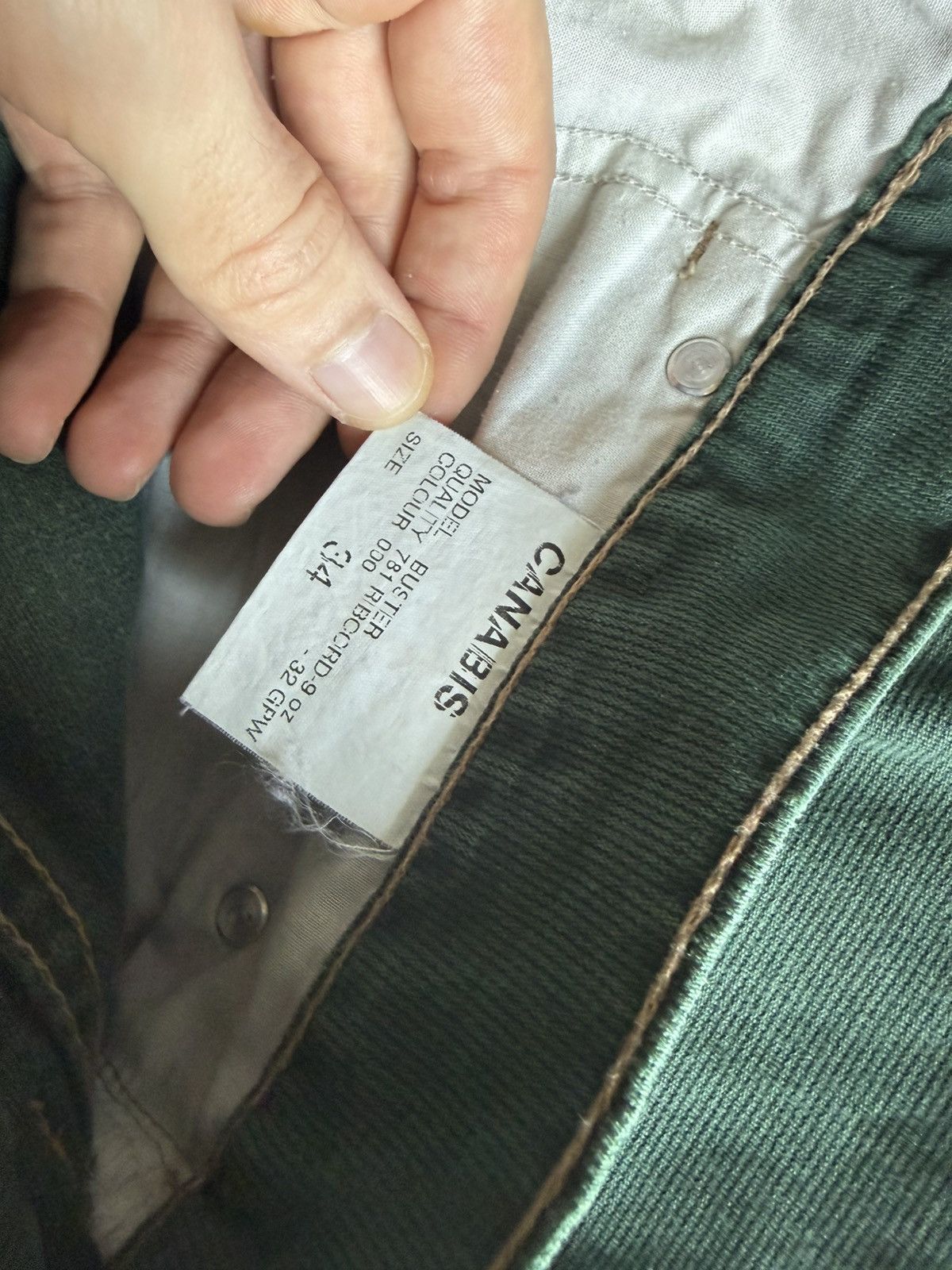 Other Vintage Canabis Basic Jeanswear Corduroy Pants Size US 32 / EU 48 - 7 Thumbnail